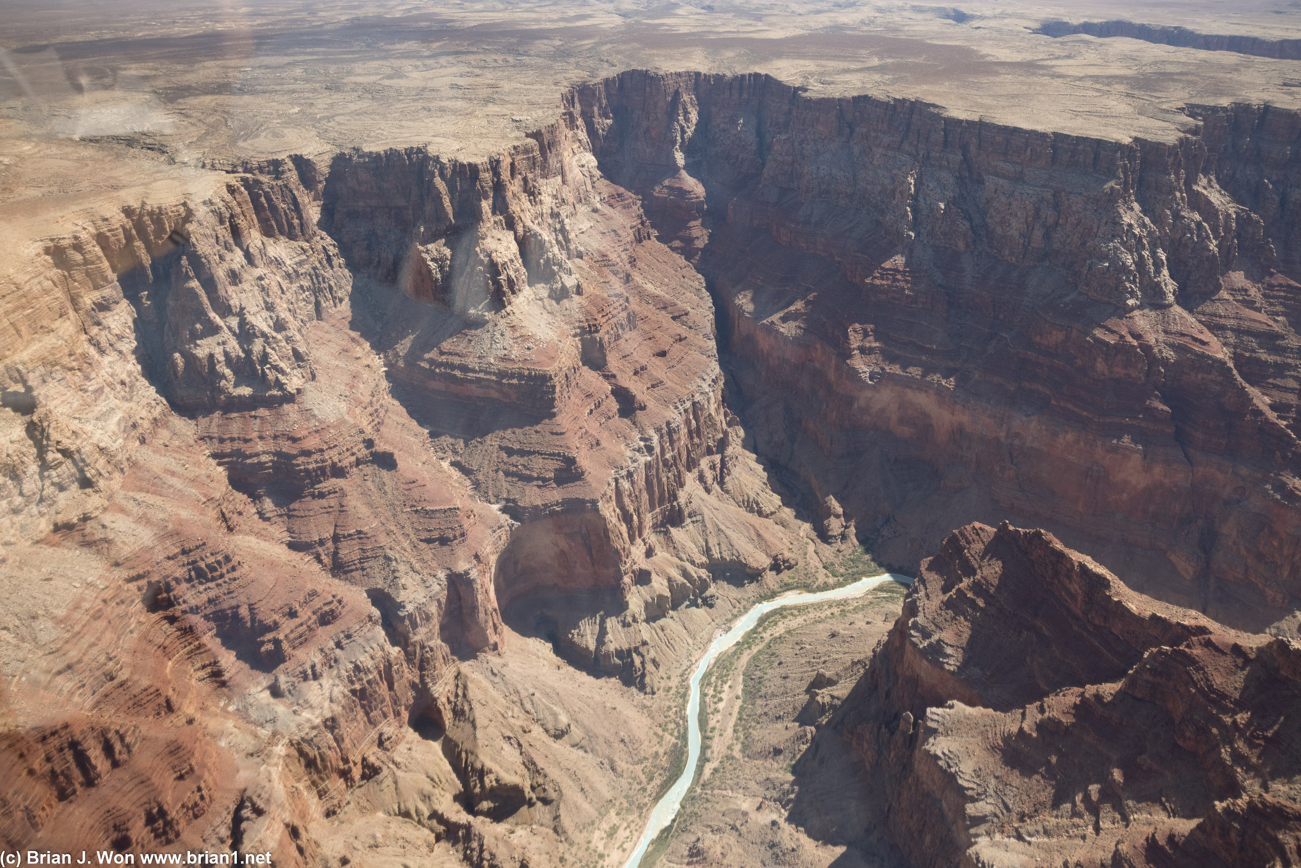 Even the Little Colorado River has carved out some incredibly steep walls.