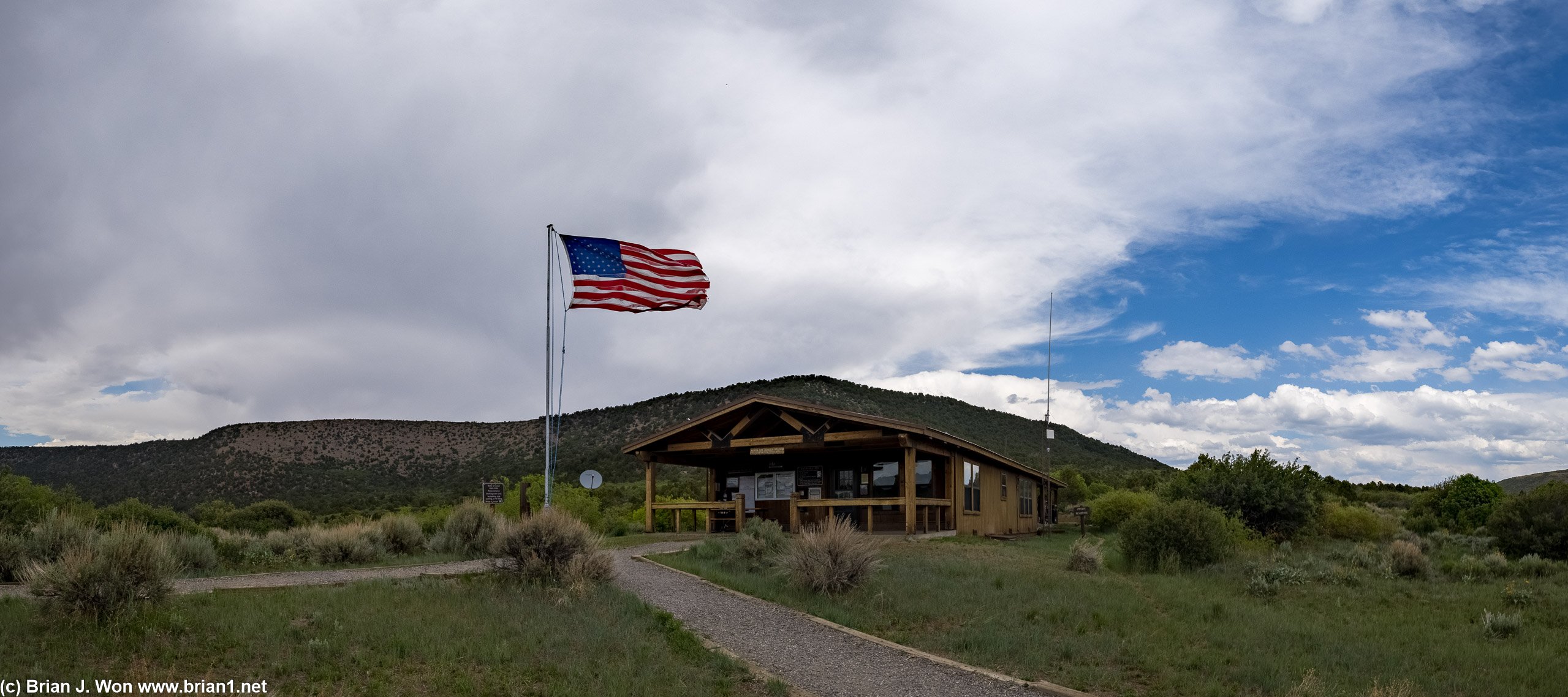 And the north rim's ranger station.
