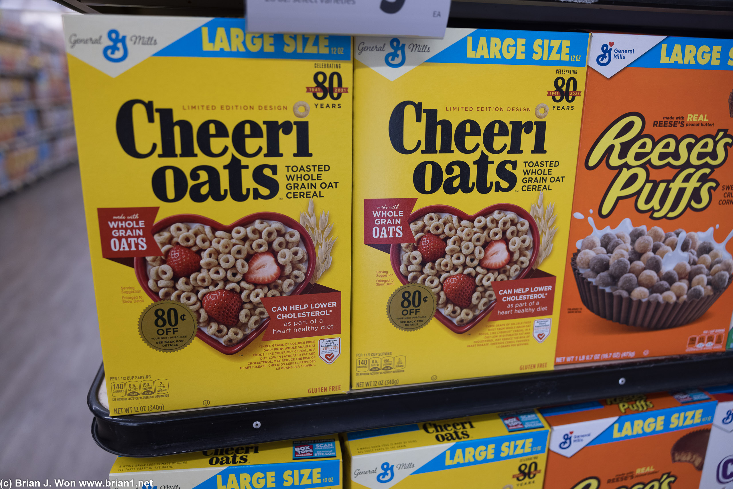 New sizes and new packaging for cereal these days. Ugh.