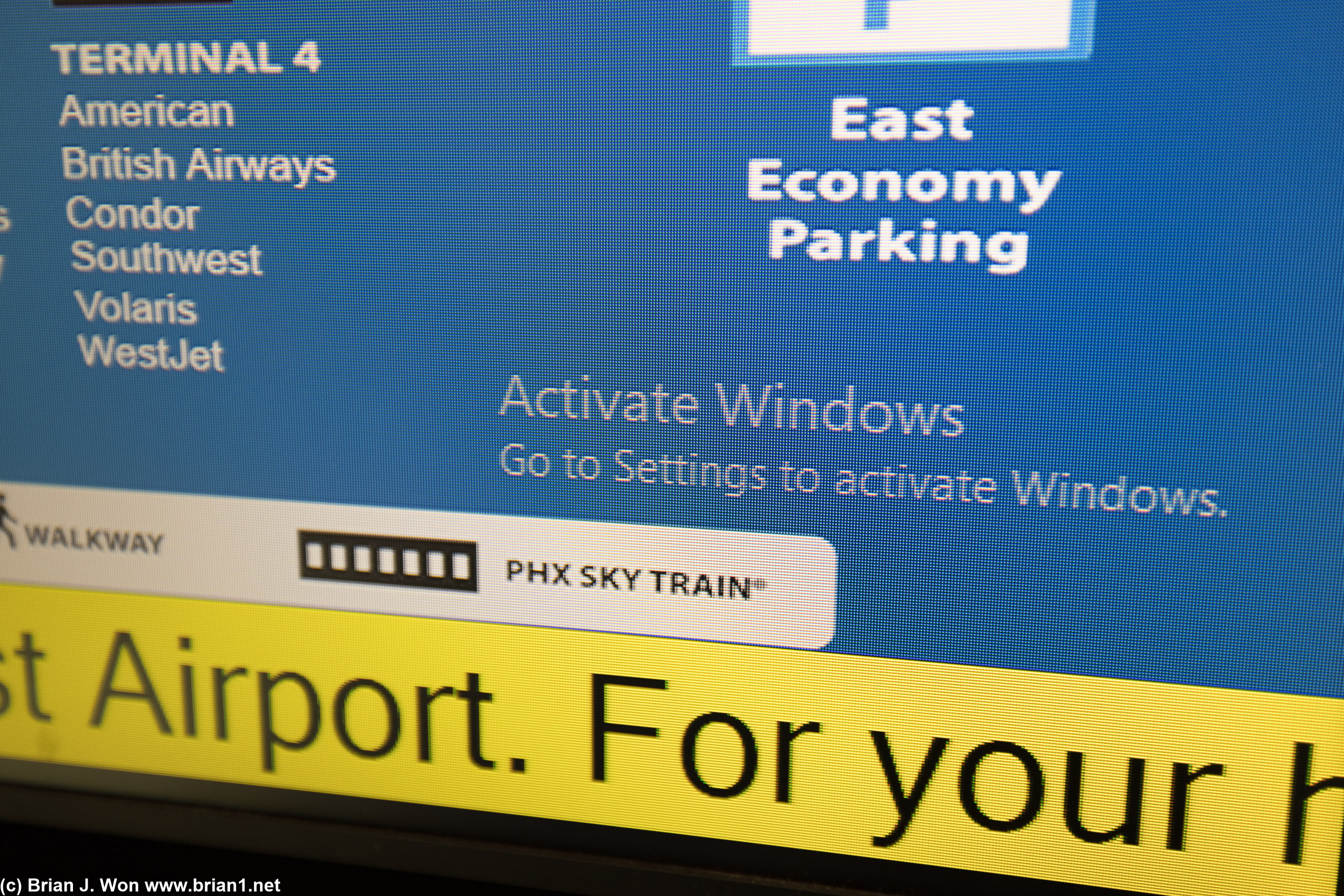 Phoenix Sky Harbor Airport isn't keeping up with their licenses.
