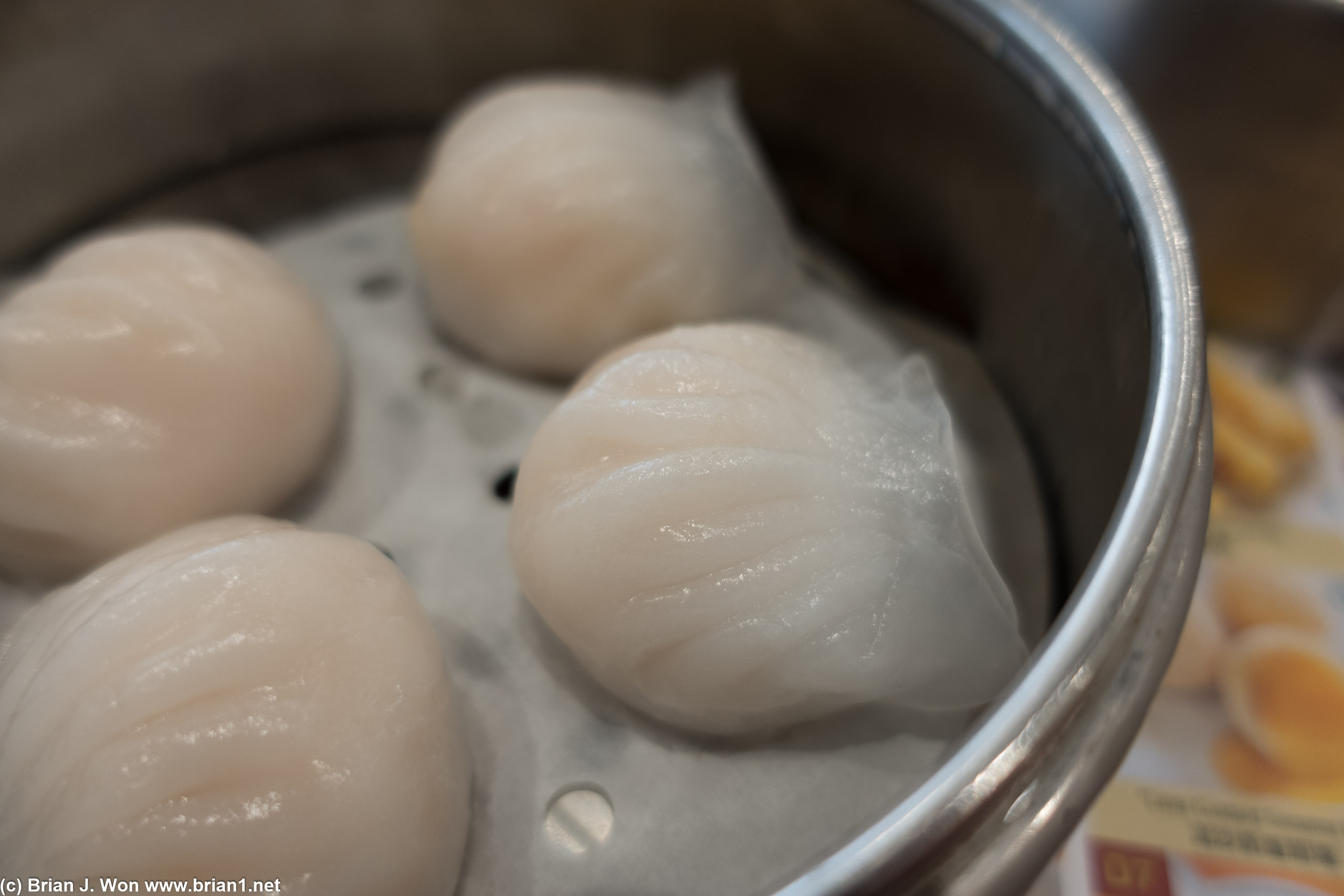 Har gow were the one thing done close enough to right. Skins still not quite translucent enough.