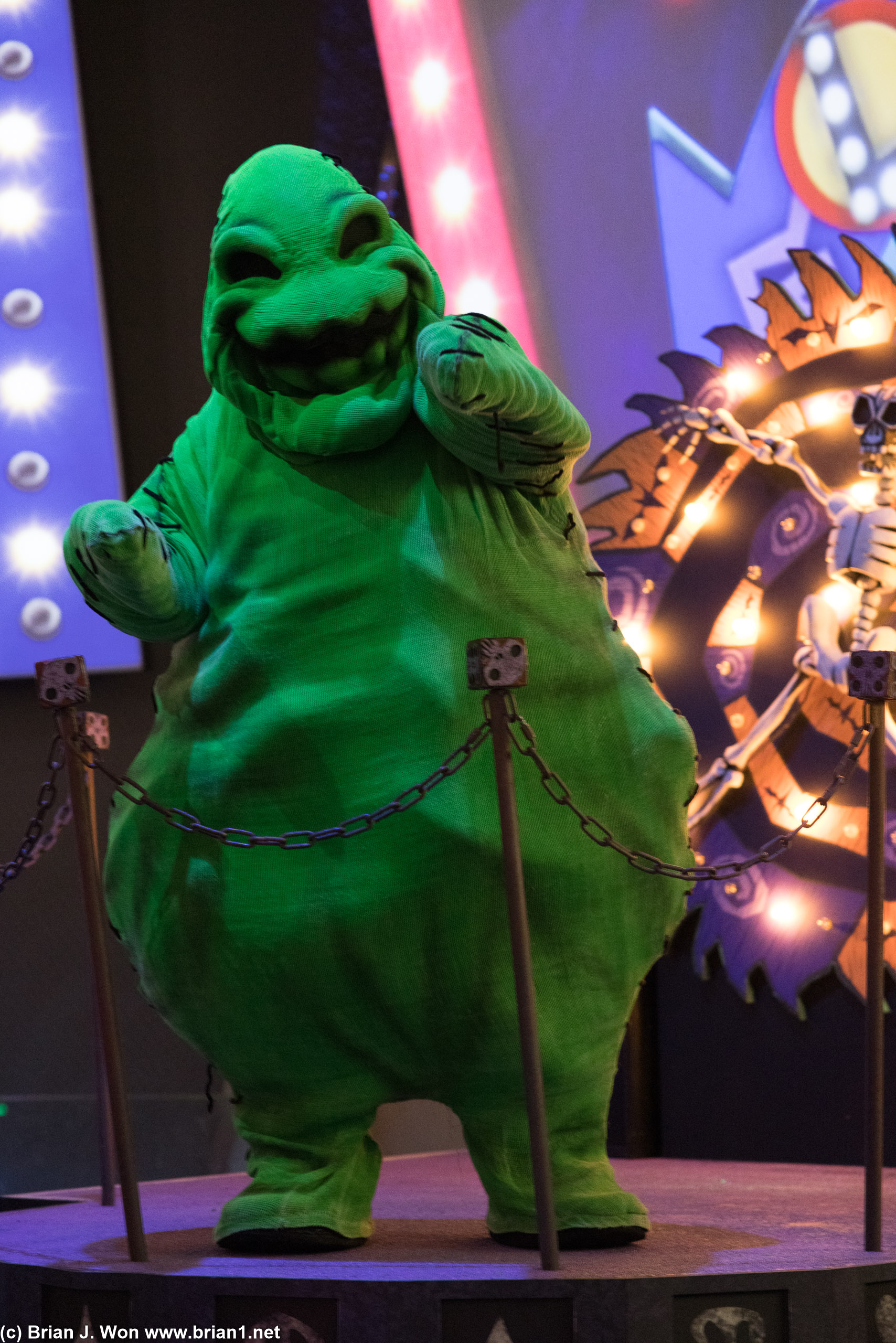 Oogie Boogie himself, from The Nightmare Before Christmas.