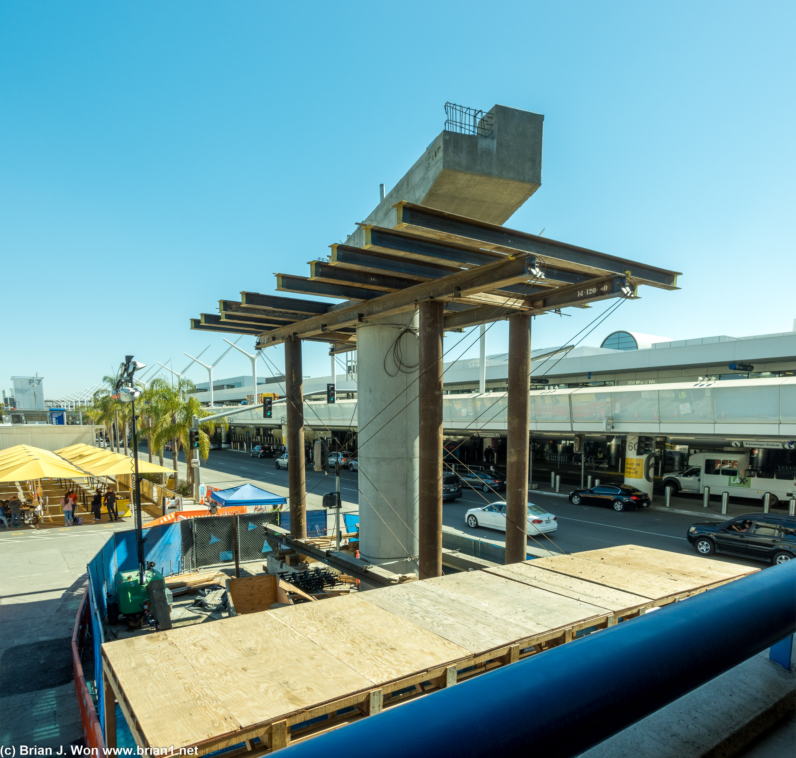 Construction for the automated people mover.