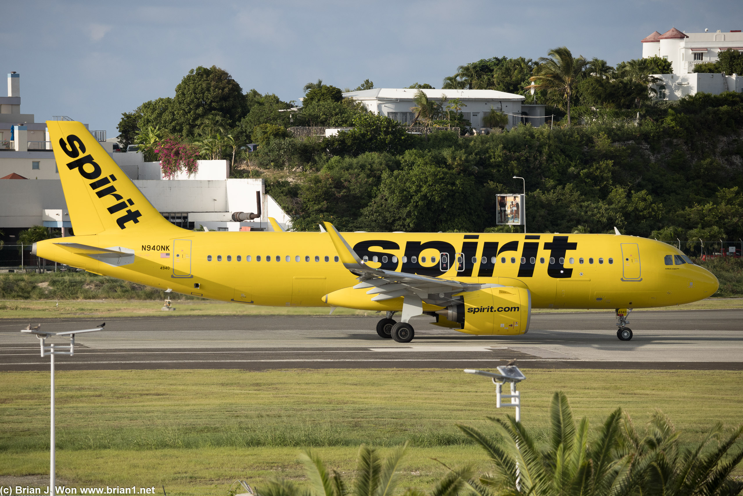 Spirit Airlines A320neo ready for take-off.