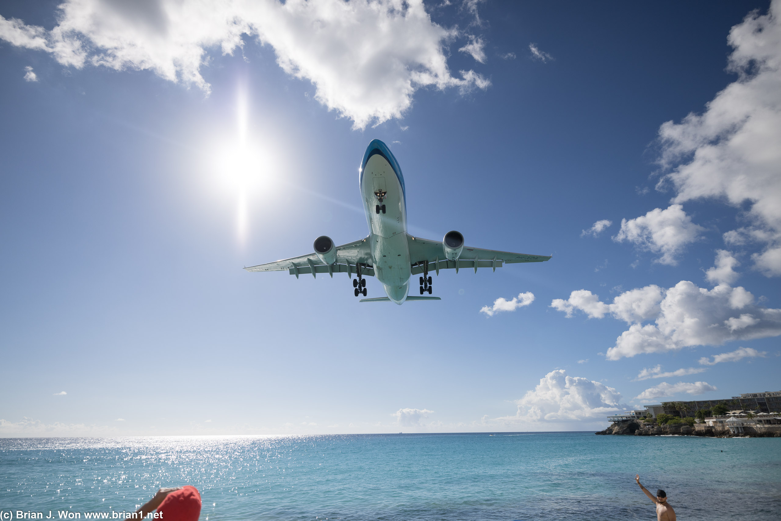 KLM A330 on final approach.