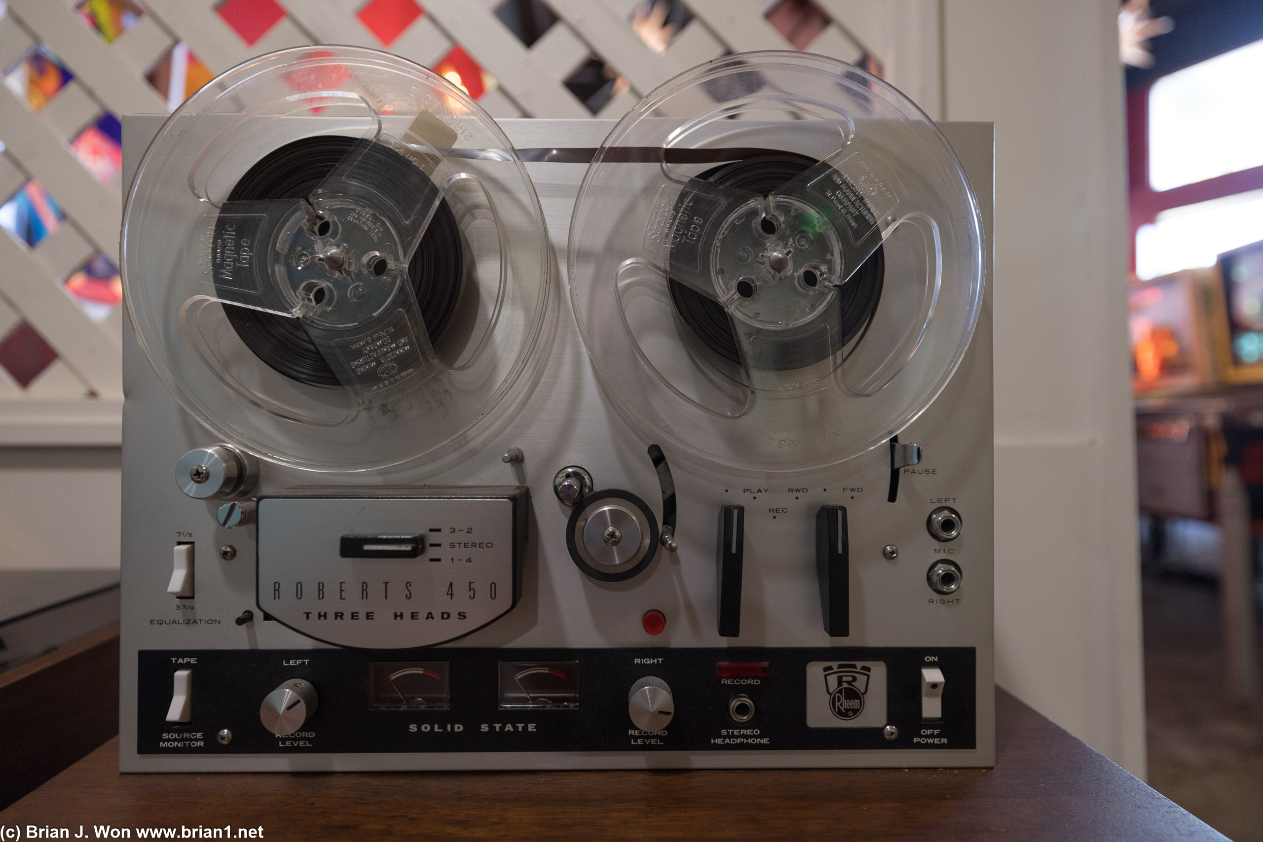 Old school tape recorder.