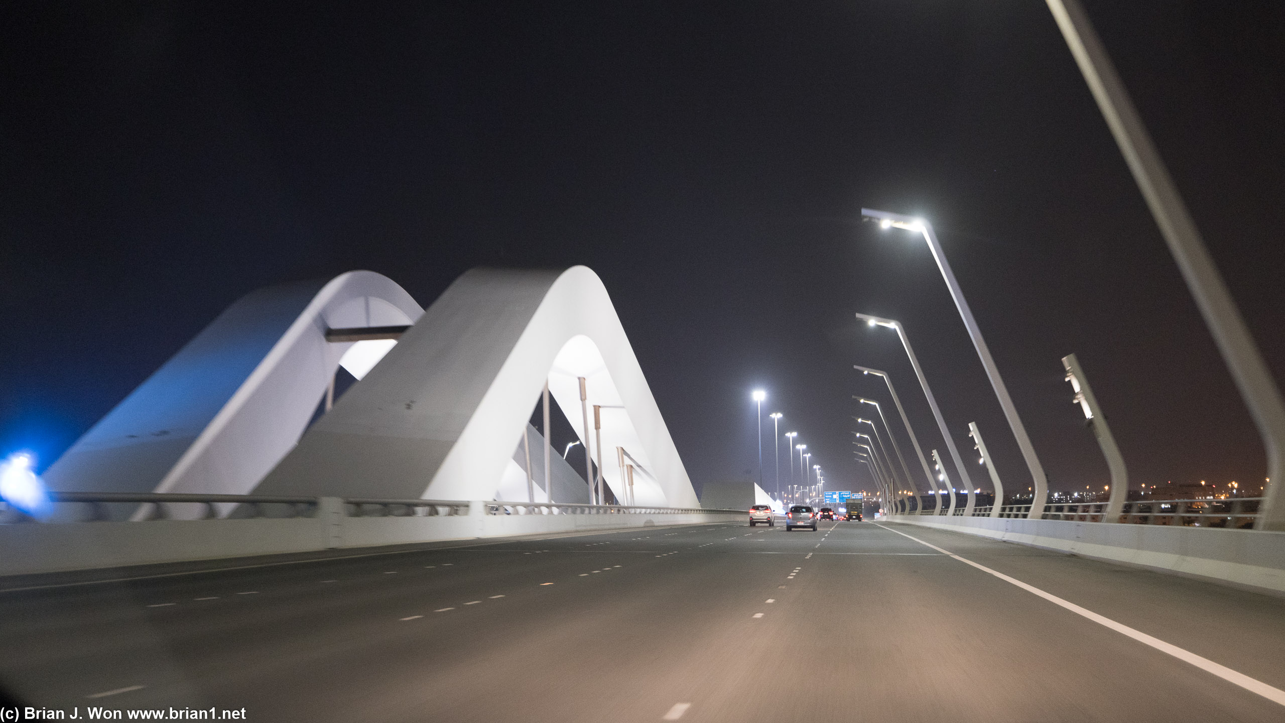 Sheikh Zayed Bridge.