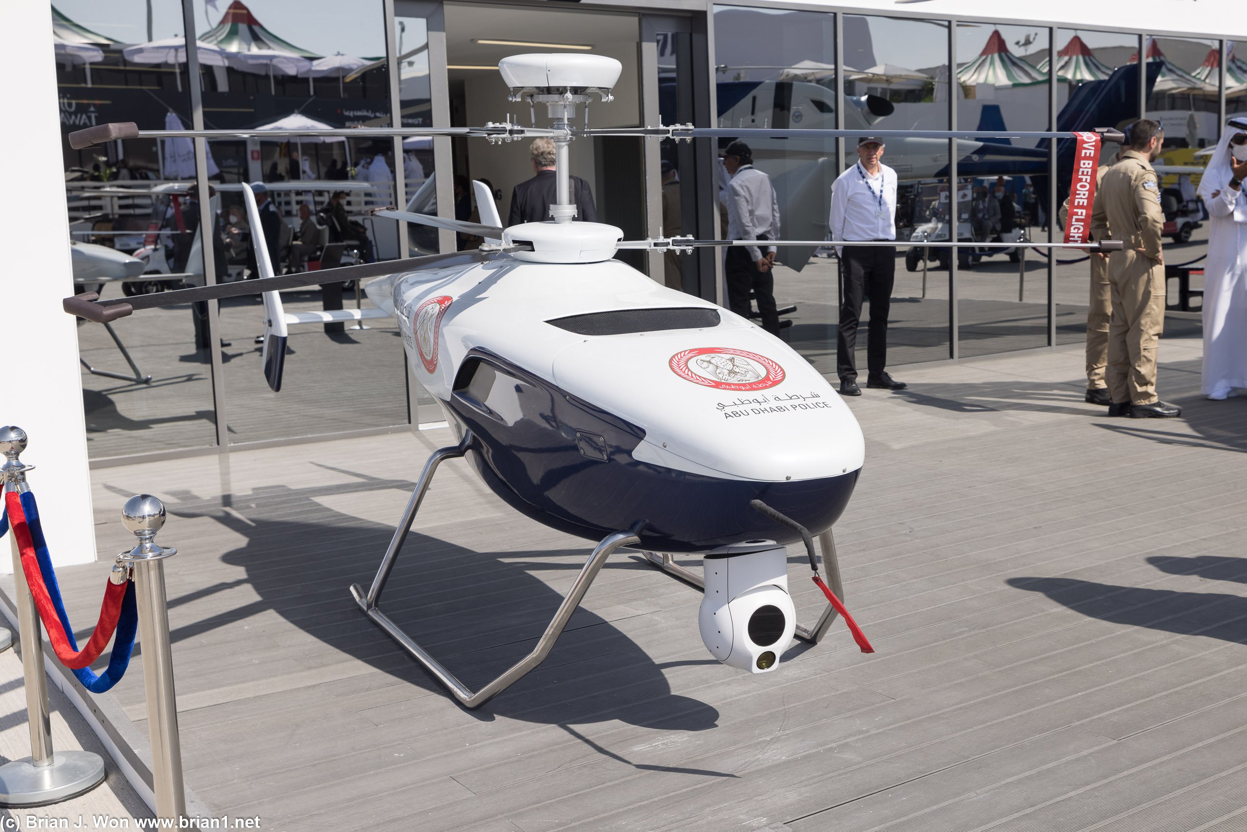 Abu Dhabi Police had their own Aeroter VRT300 drone.