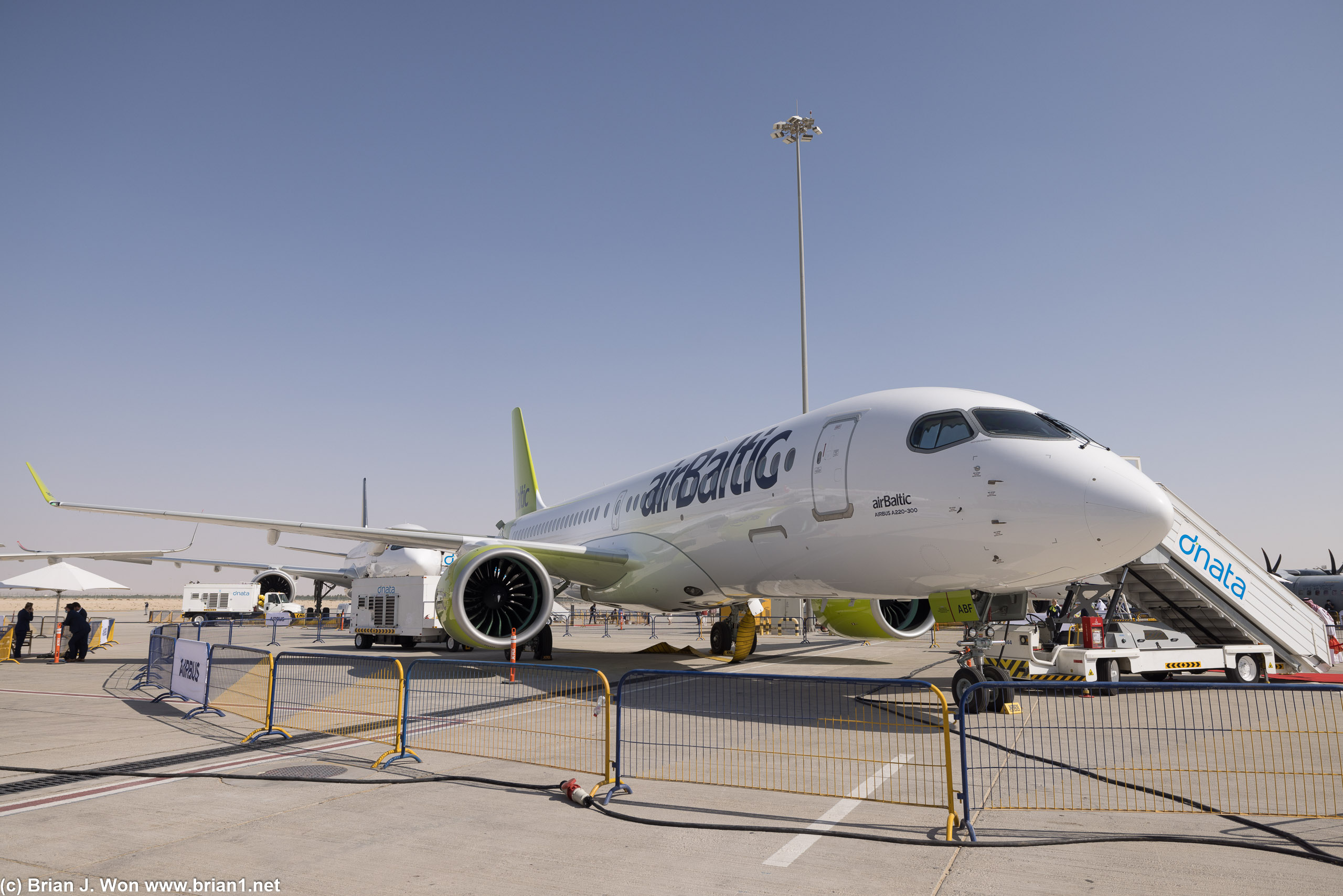 airBaltic Airbus A220-300.