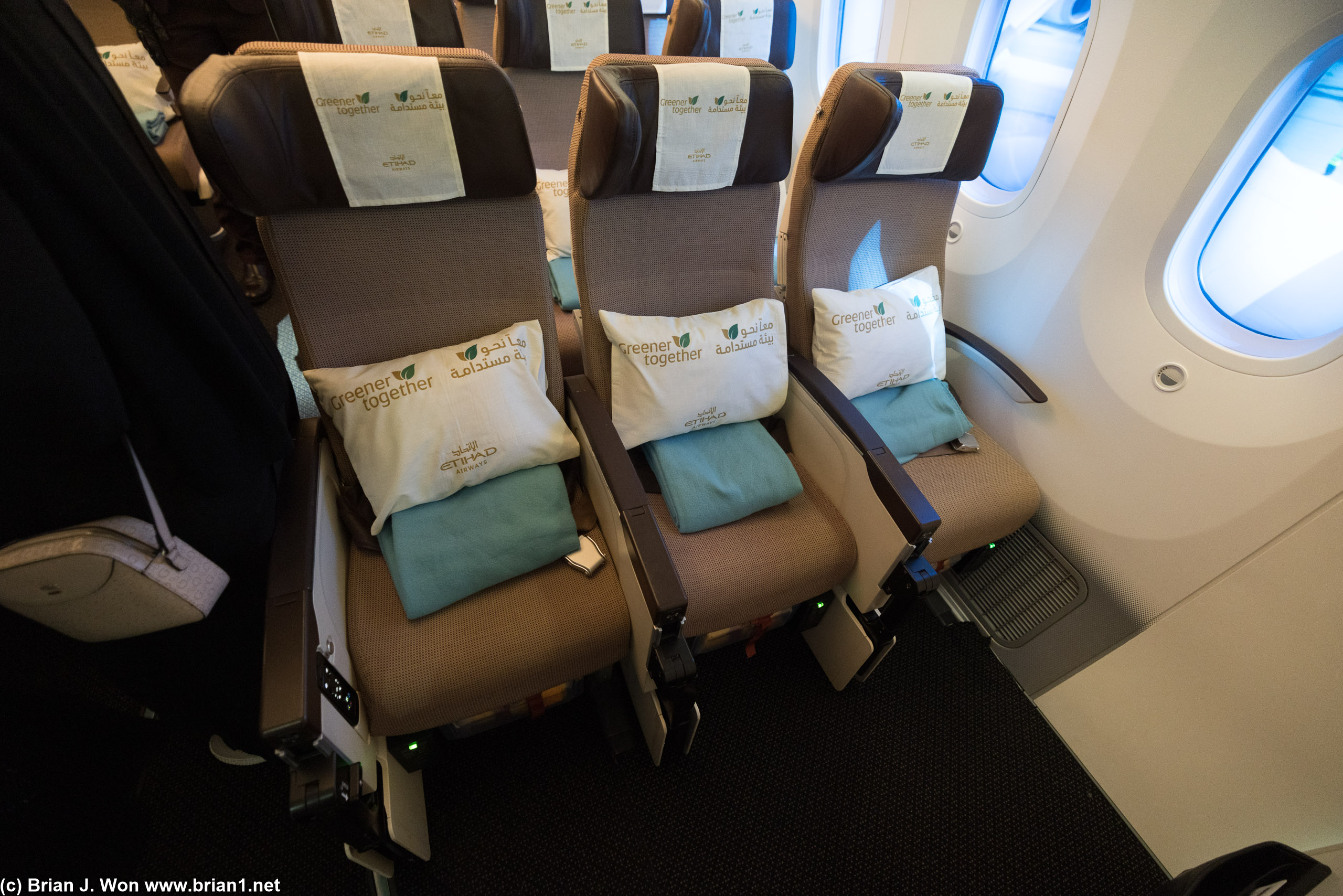 Economy class doesn't look bad for a 787.