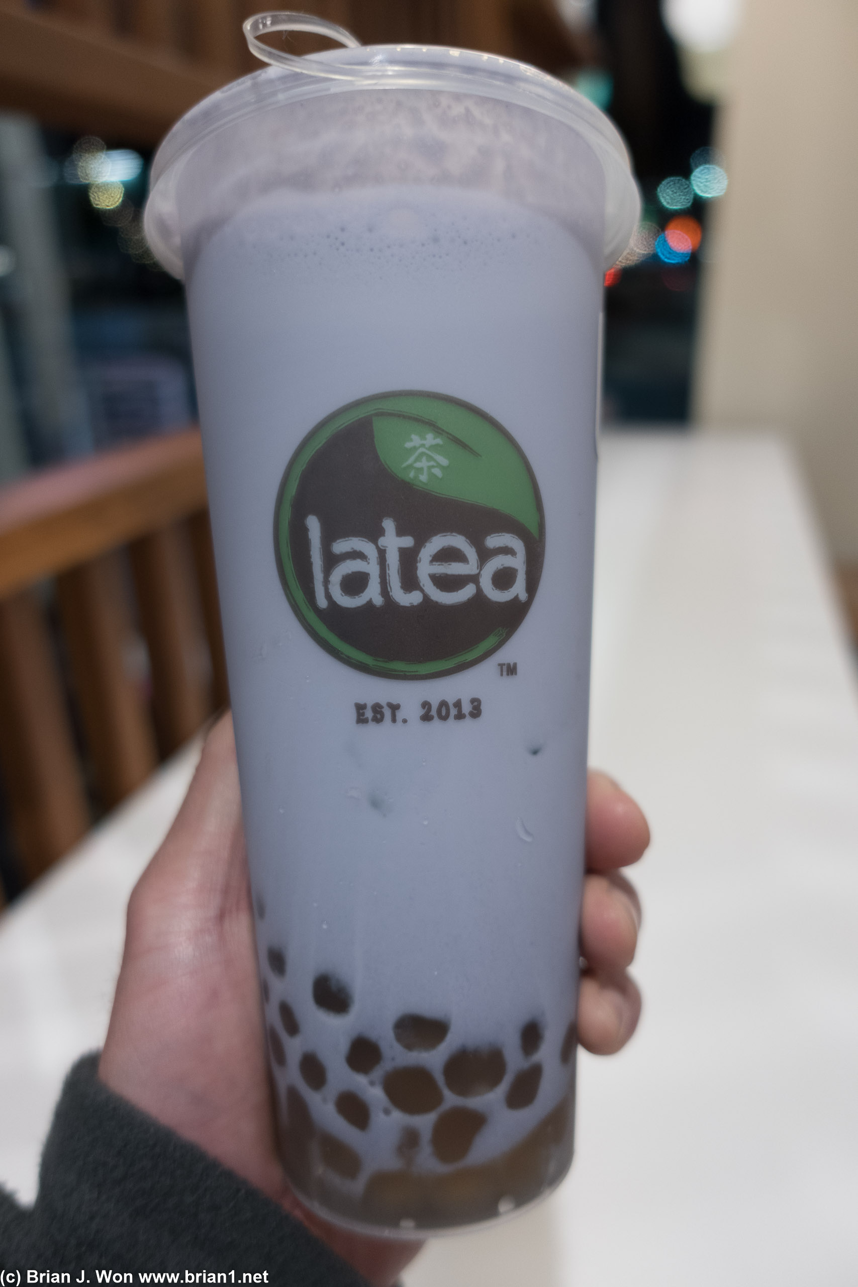 Taro milk at Latea. Good but ordinary.