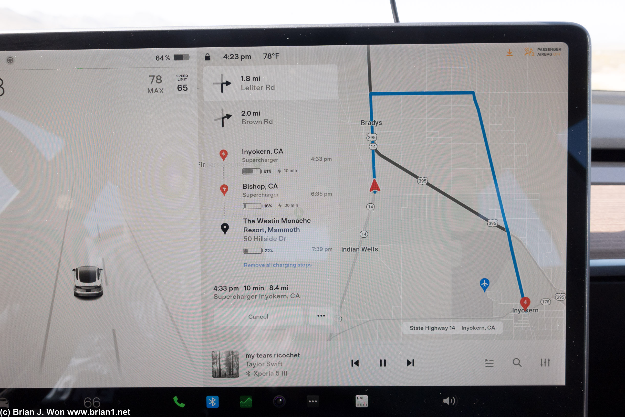 Tesla really wants me to charge in Inyokern.