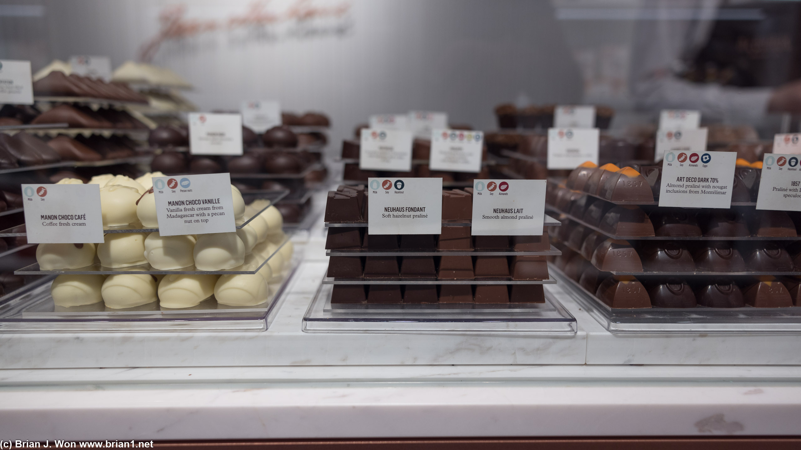Chocolates at Neuhaus.