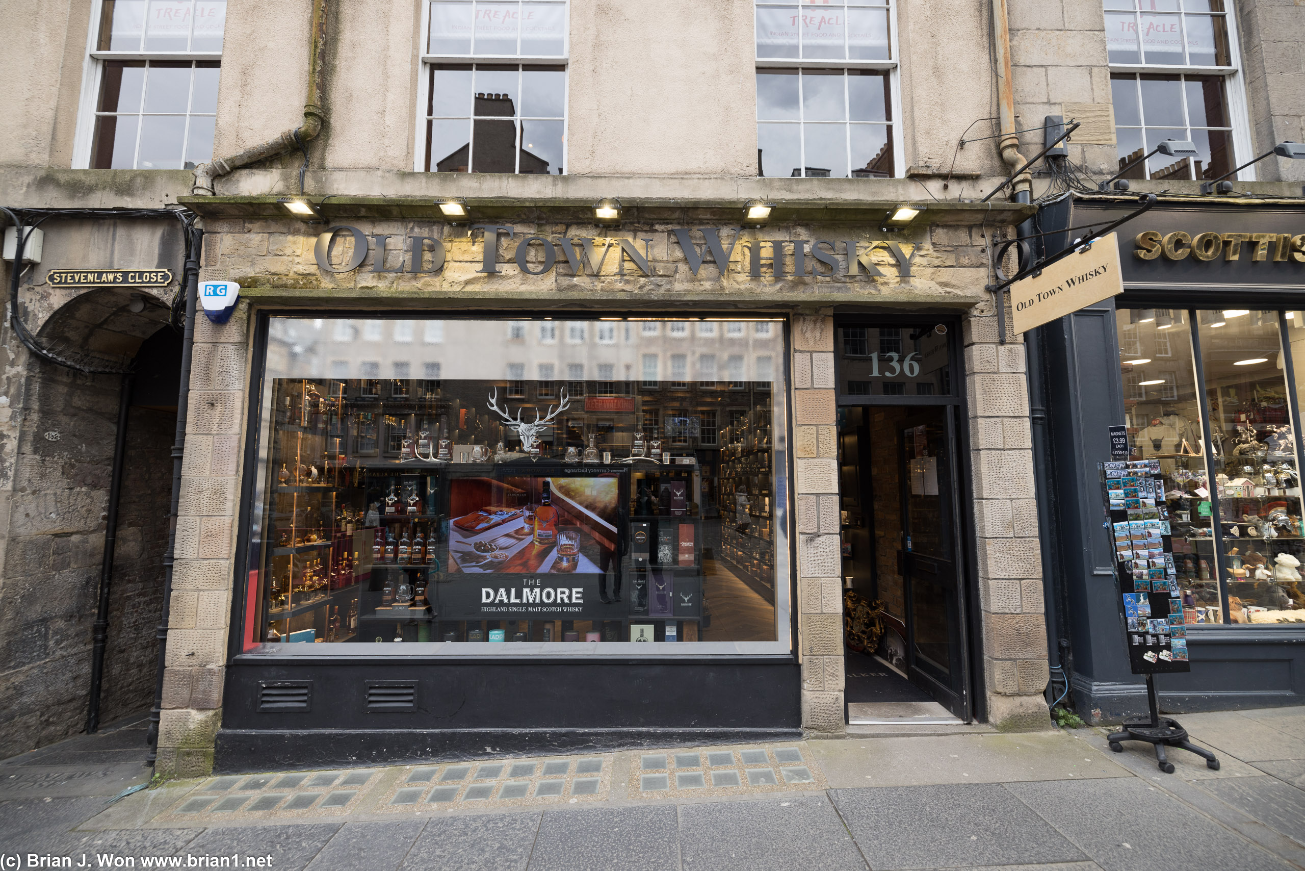 One of many whisky stores.