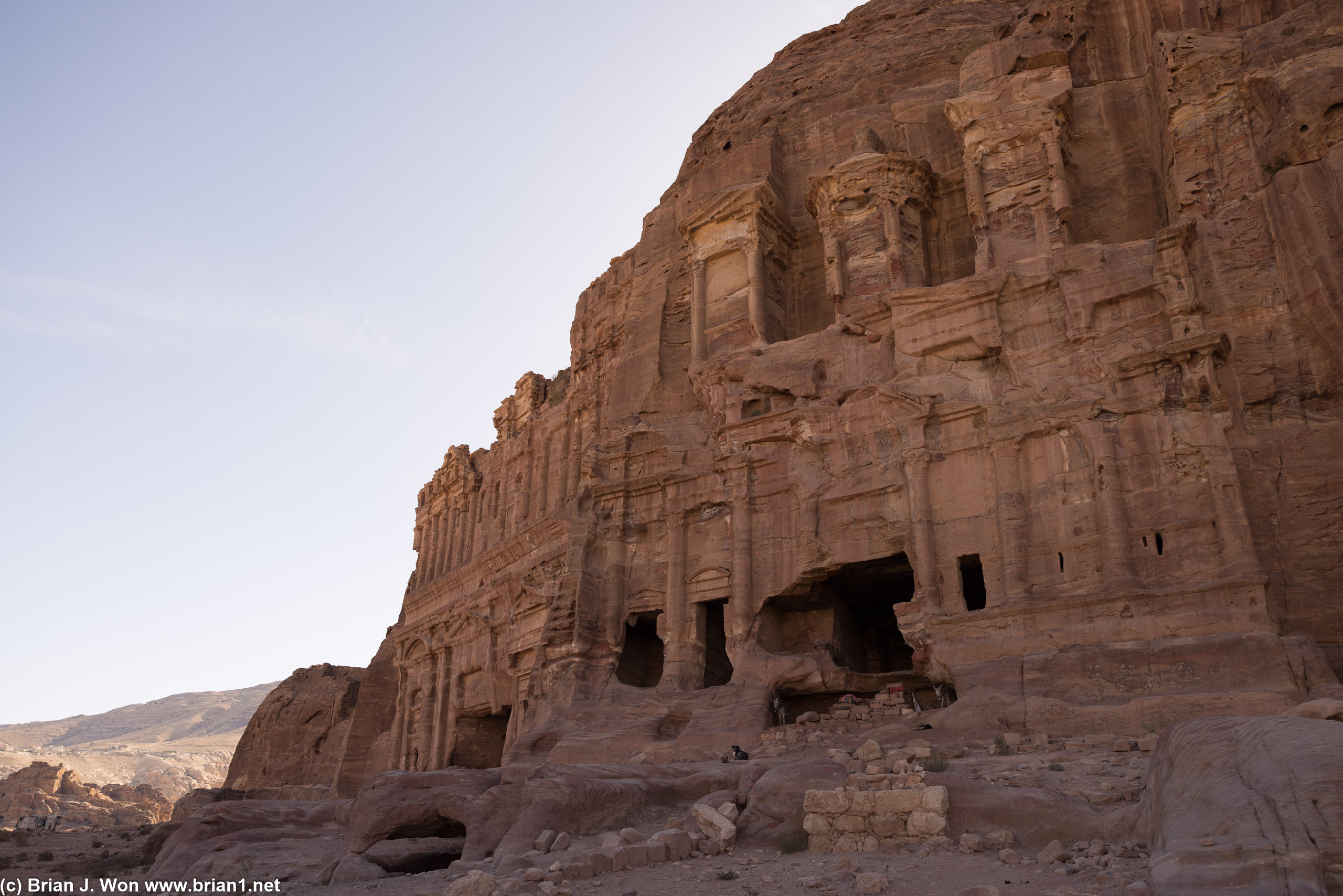 Royal Tombs. as you start up the Al-Khubtha trail.