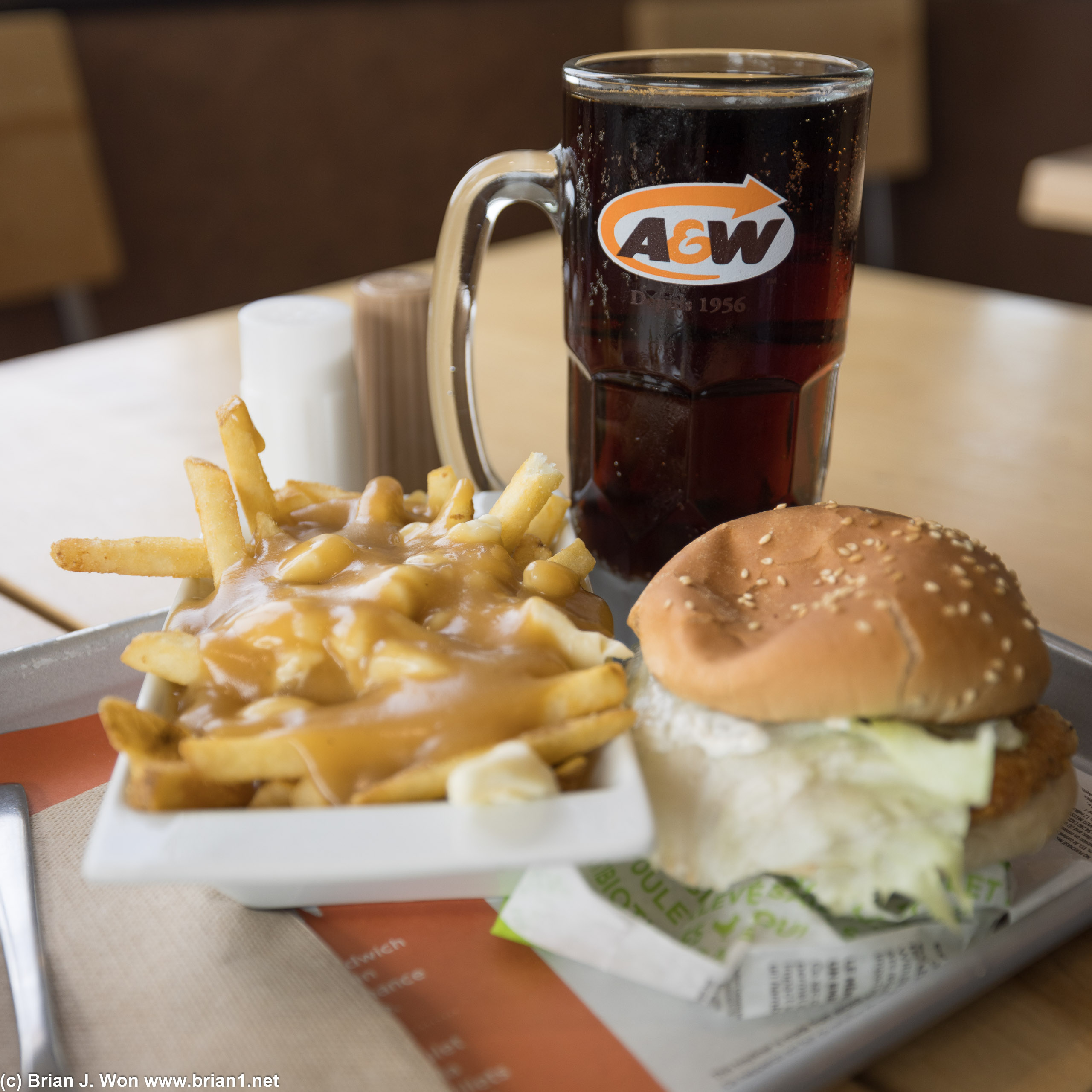 A&W for the root beer and poutine.