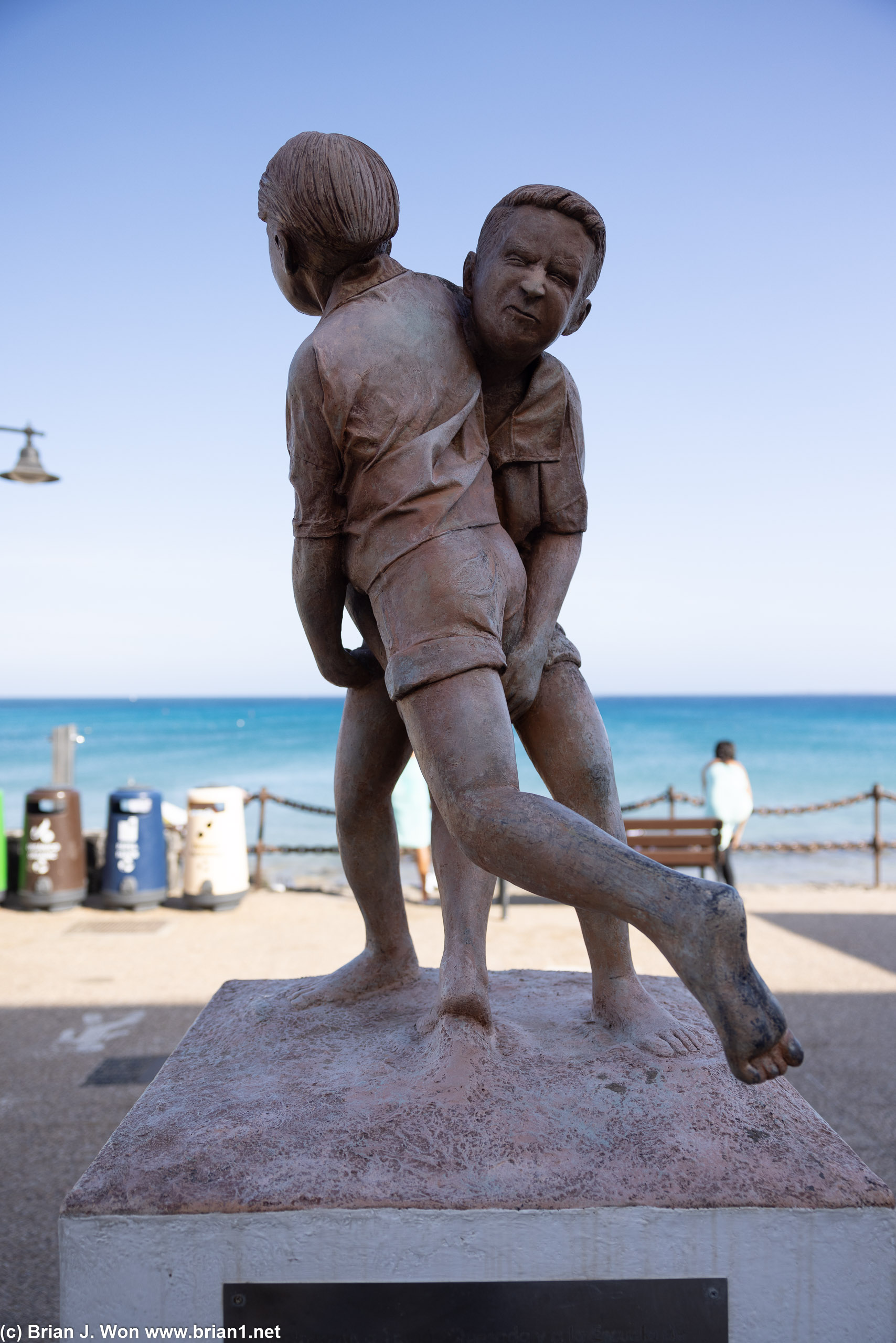 Escultura Infantil de Lucha Canaria.
