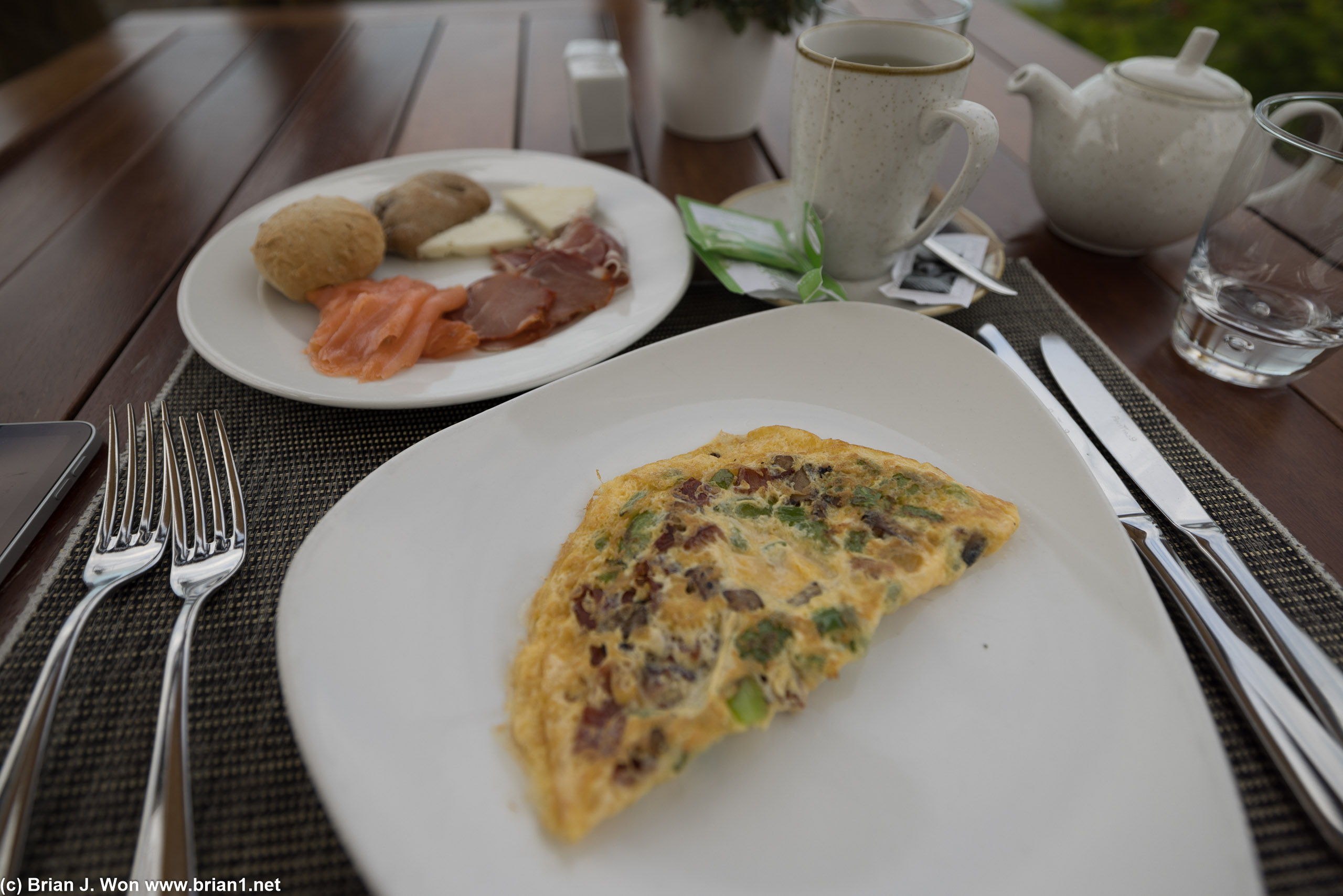 Made to order omelets.