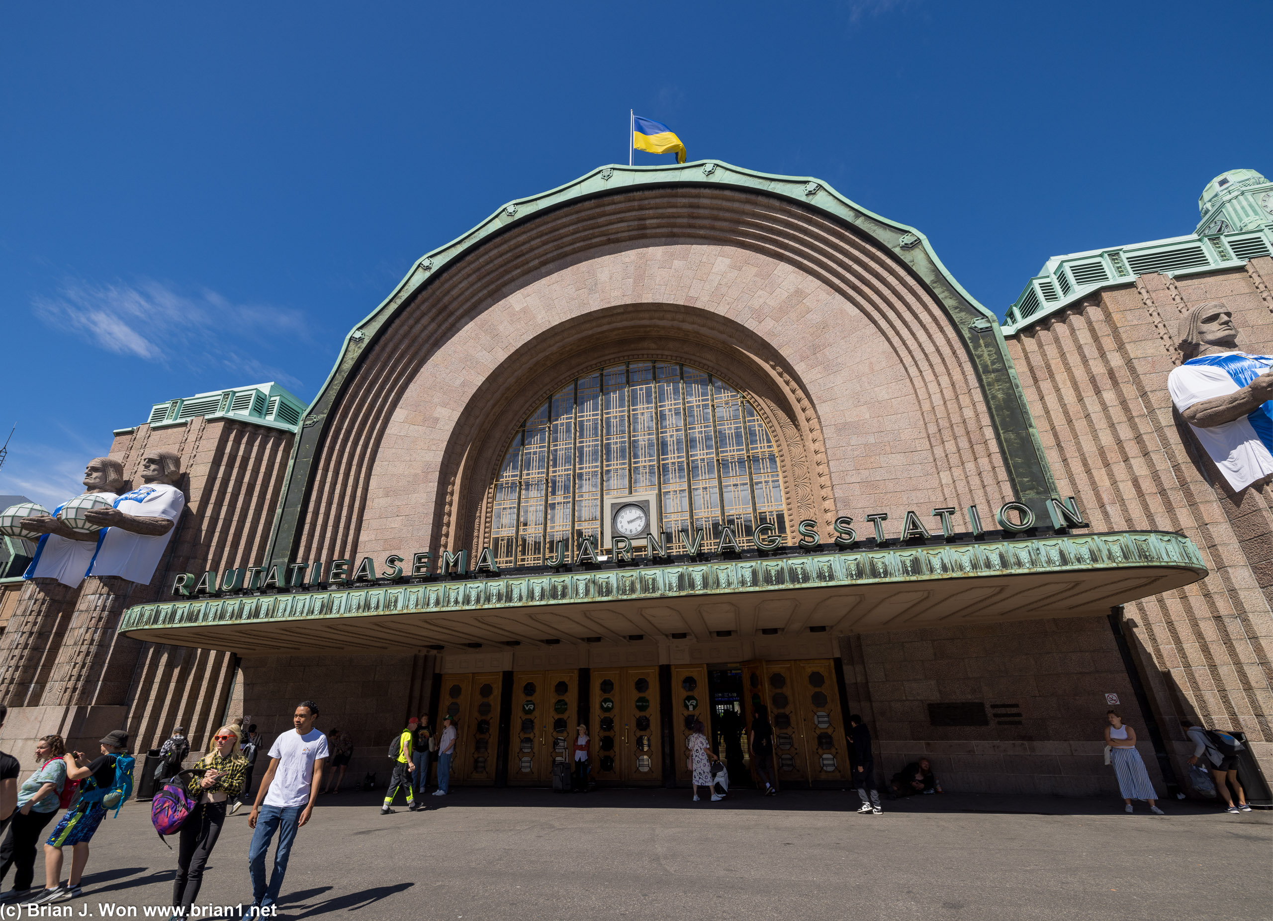 Central train station in Helsinki.