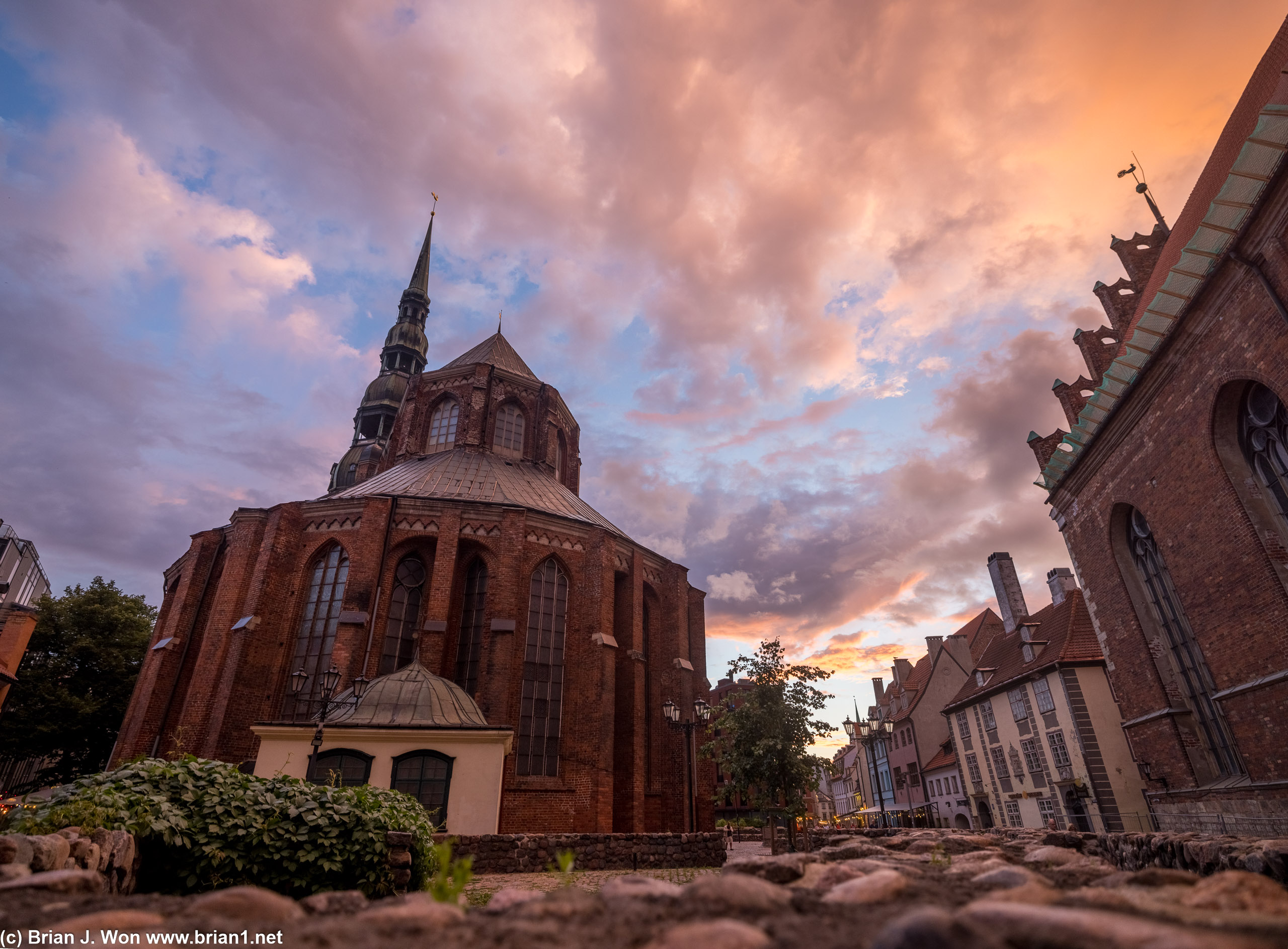 Late night summer sunset over St. Peter's Church.