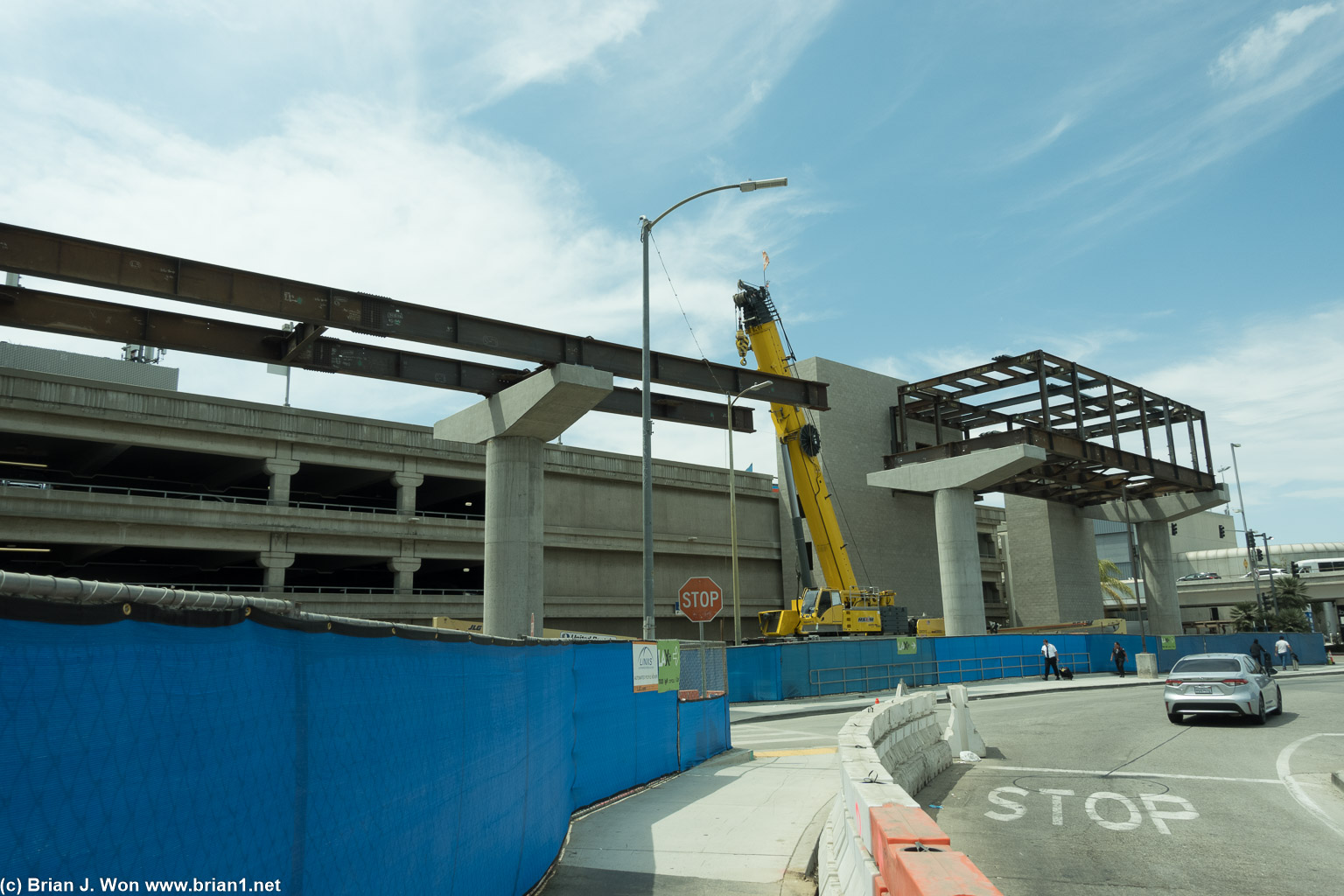 Automated people mover (APM) under construction at LAX.
