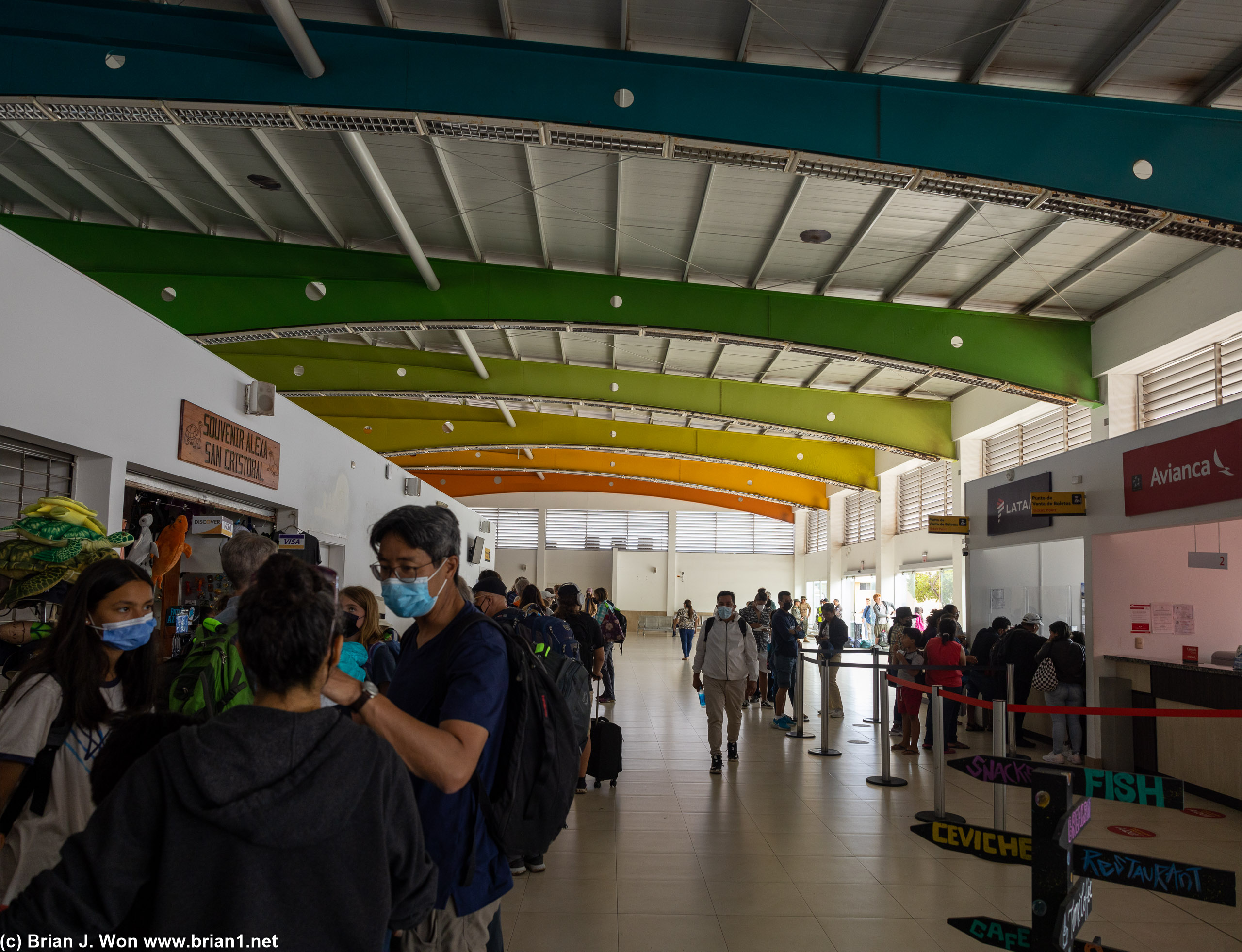 San Cristobal Airport (SCY) is not as small as you'd think.