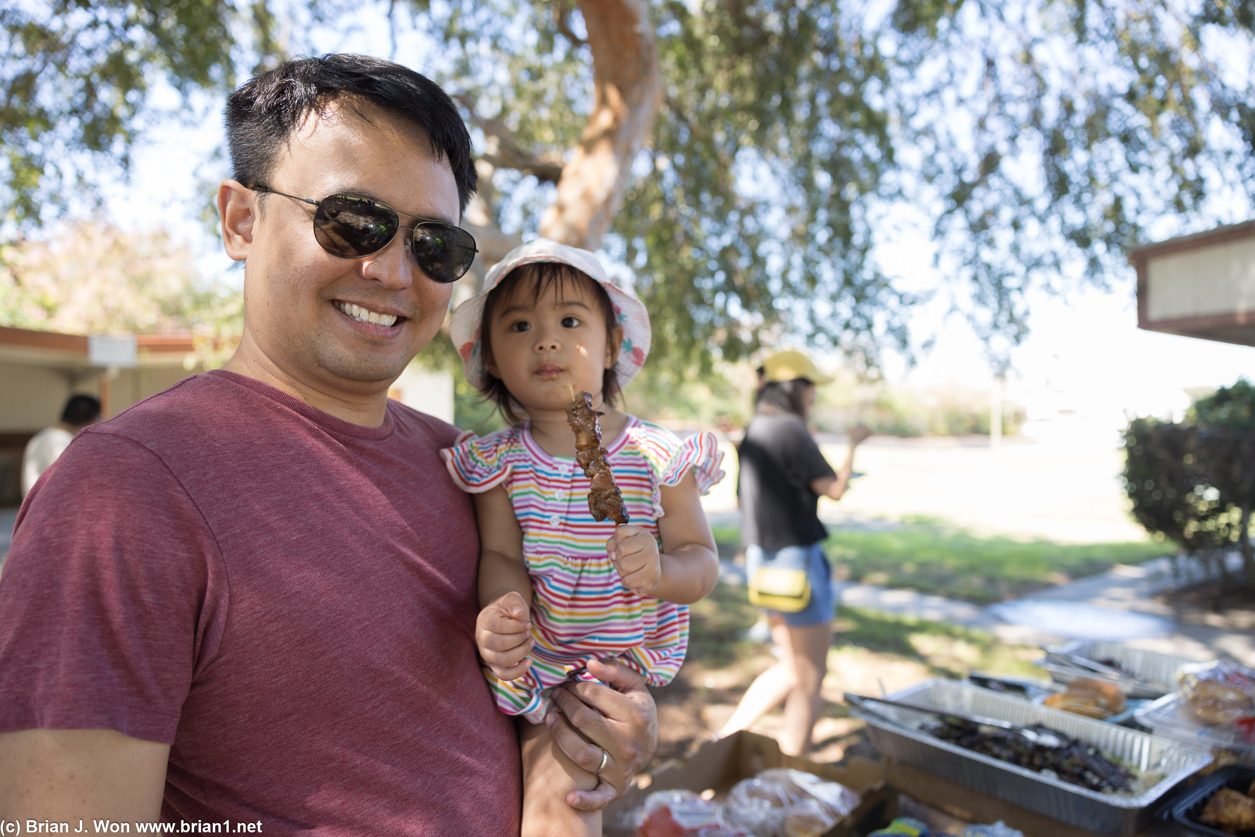 Father and daughter.