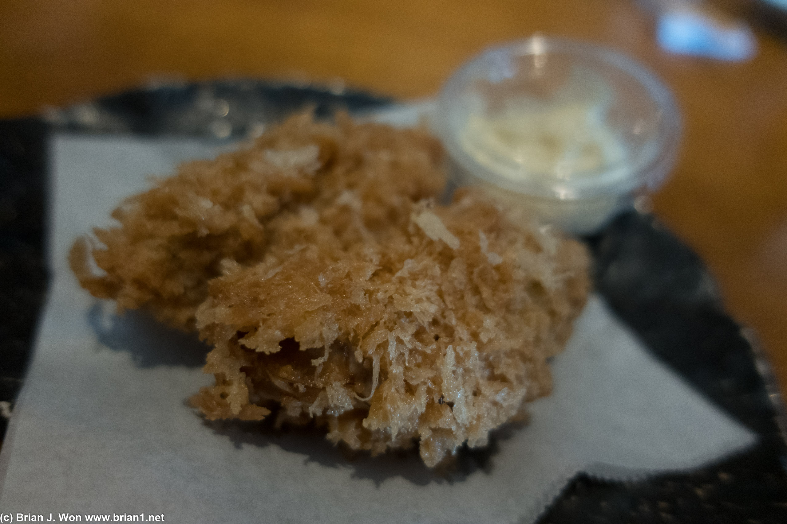 Deep fried oysters were quite good.