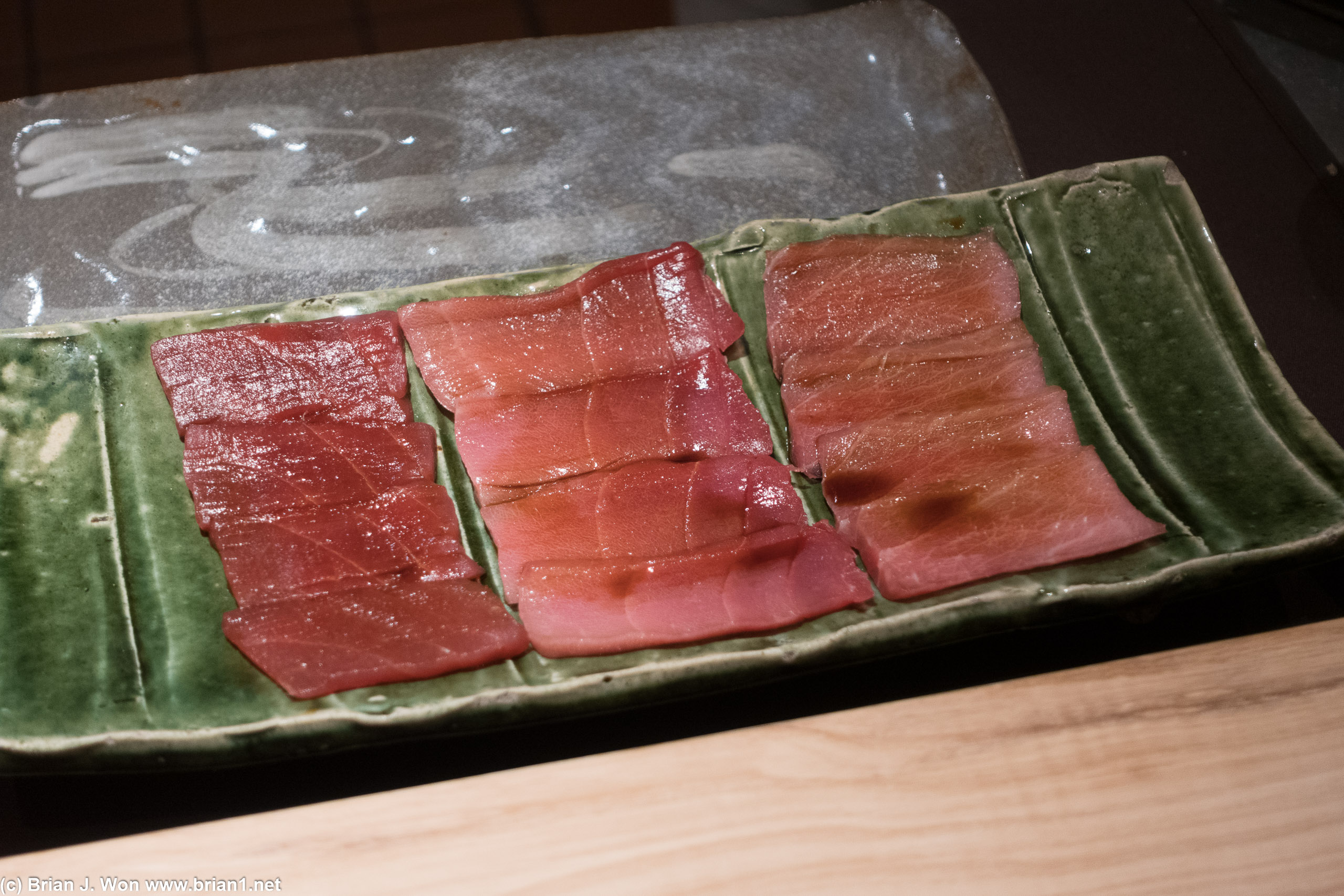 Marinated dry-aged bluefin.