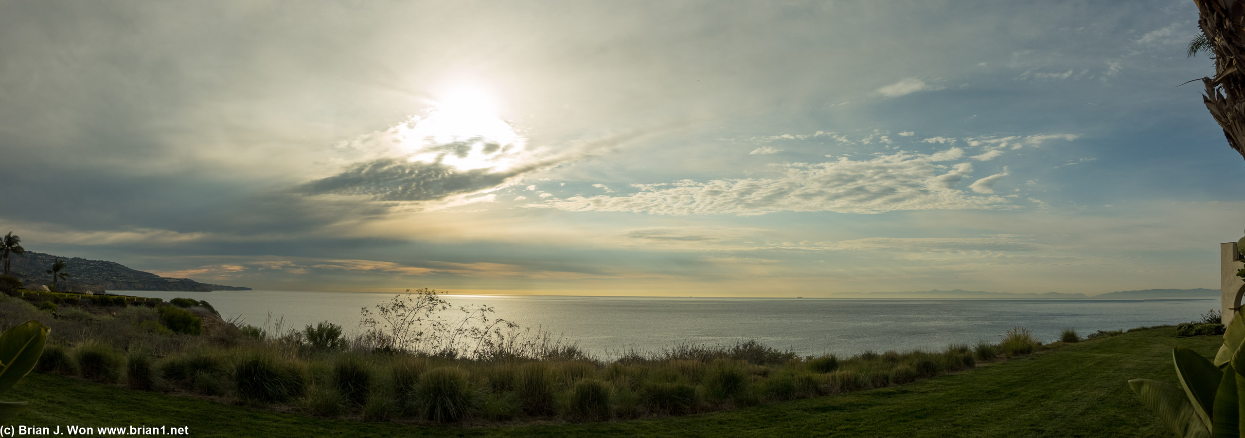 Sunrise over Palos Verdes.