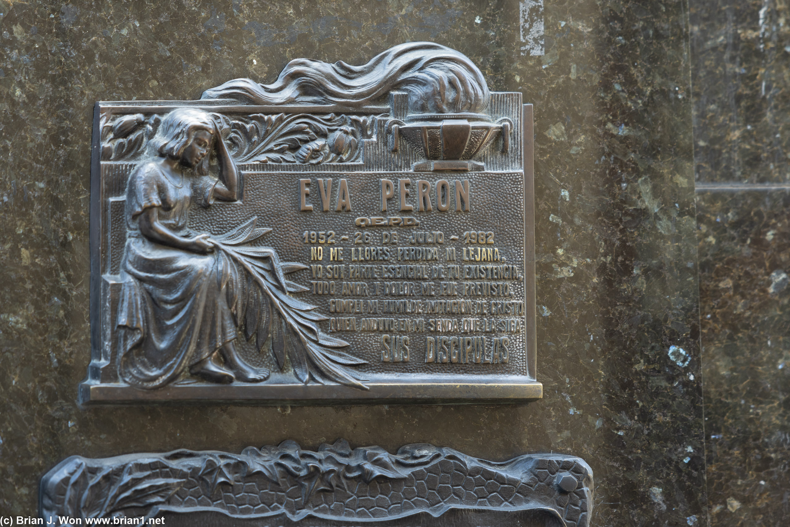 The crypt where Eva Peron is buried.