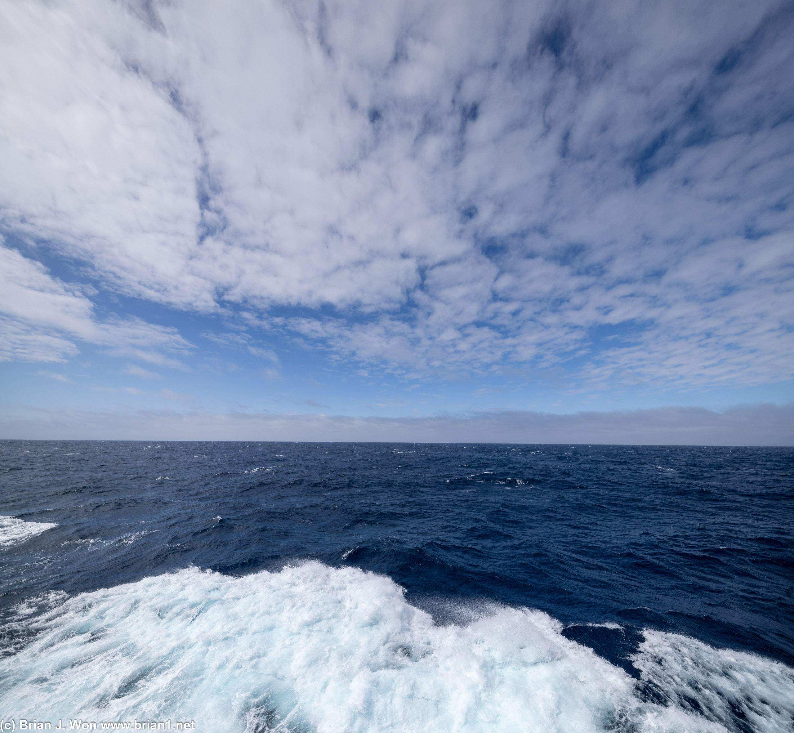 Calm day crossing the Drake Passage.