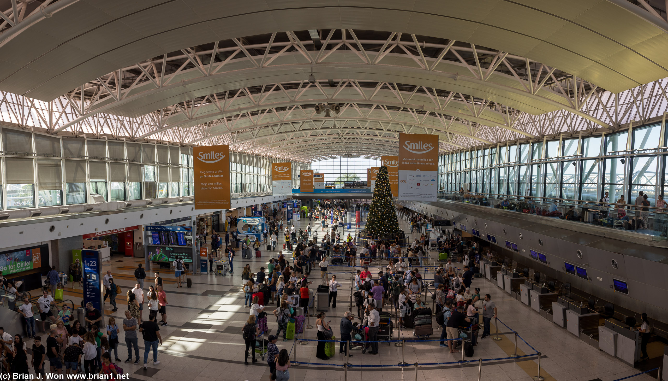 Terminal B, Ministro Pistarini International Airport (EZE) in Buenos Aires.