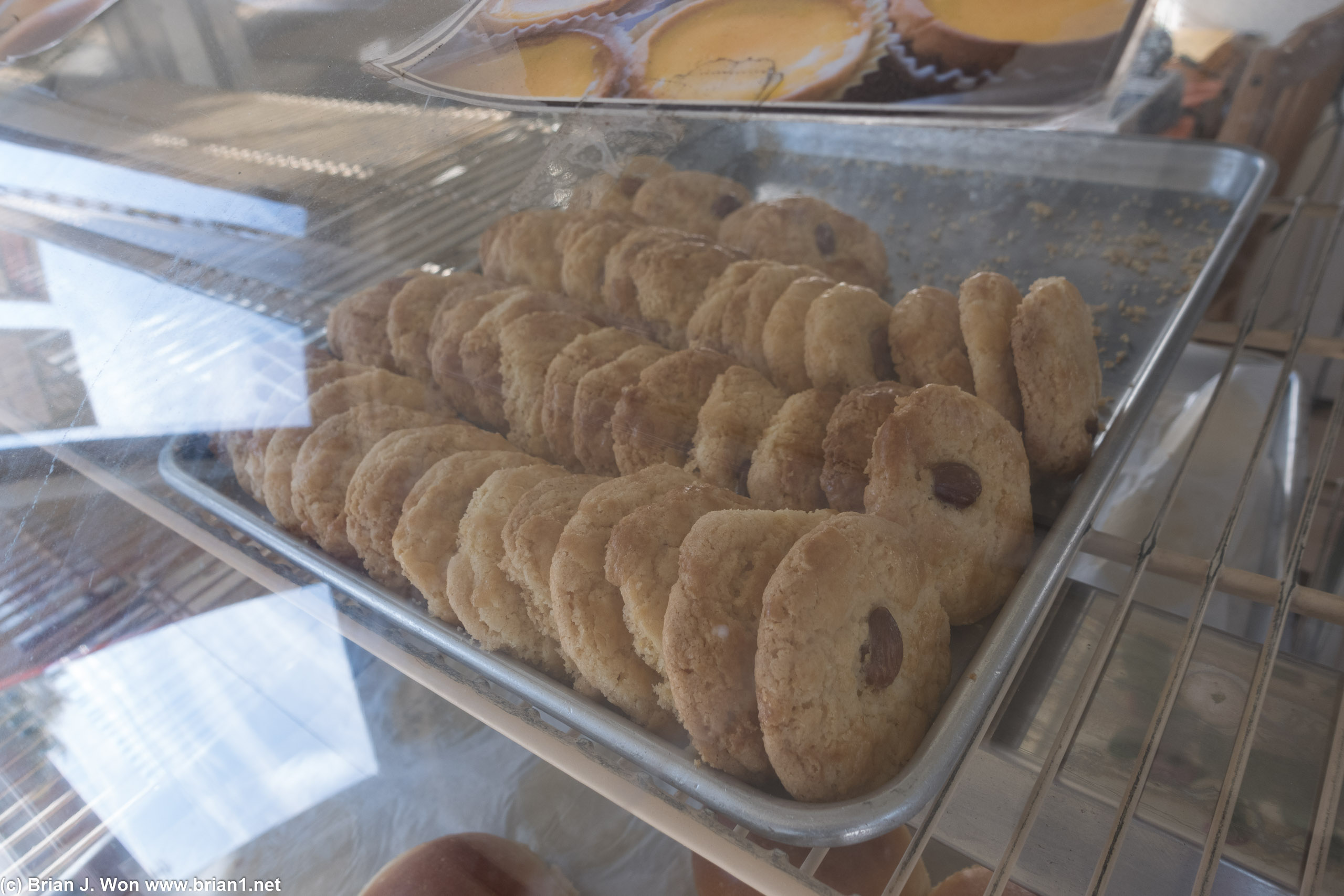 Almond cookies.