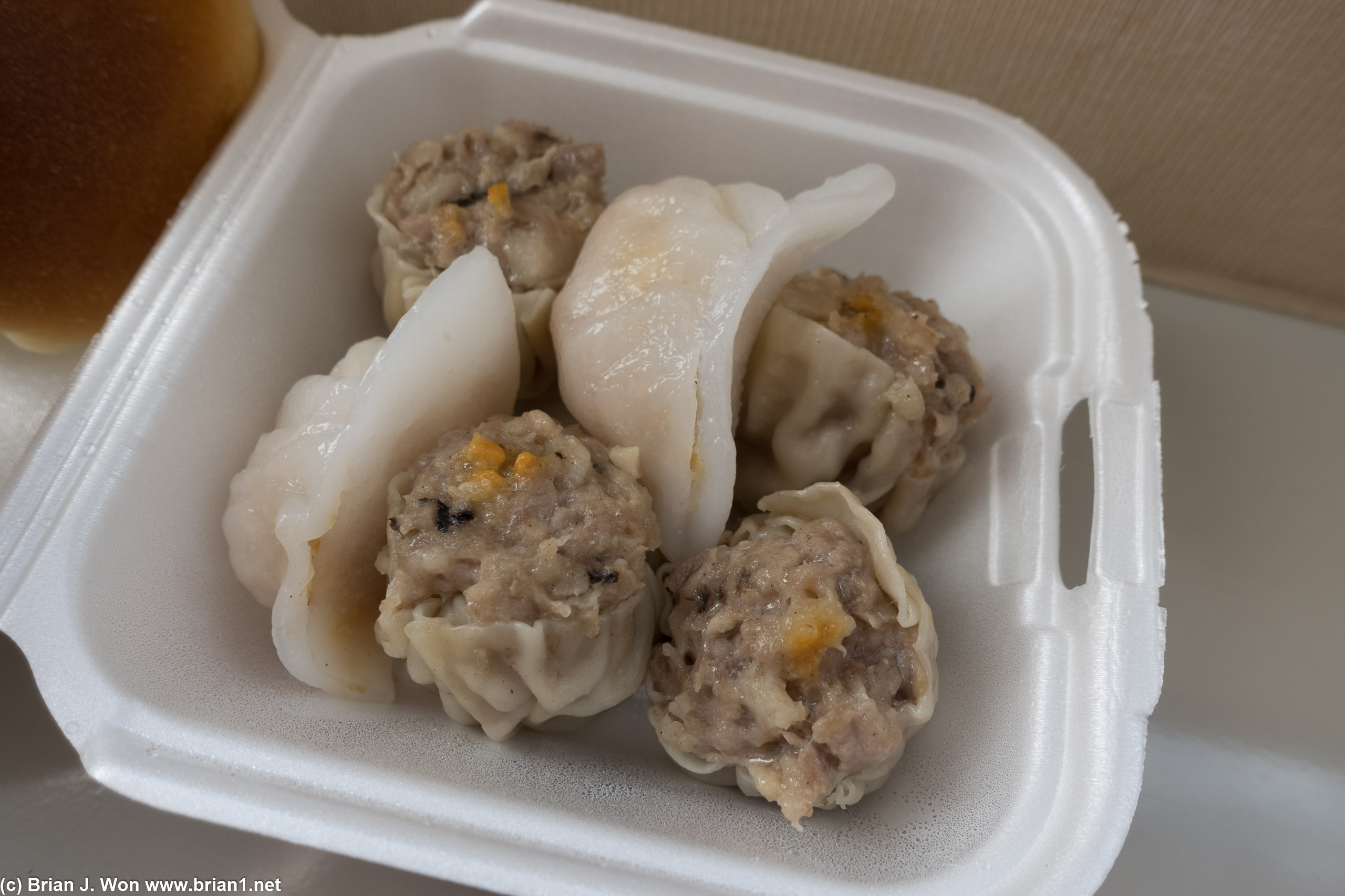 Shu mai are OG Taishan style, pork only, no shrimp.
