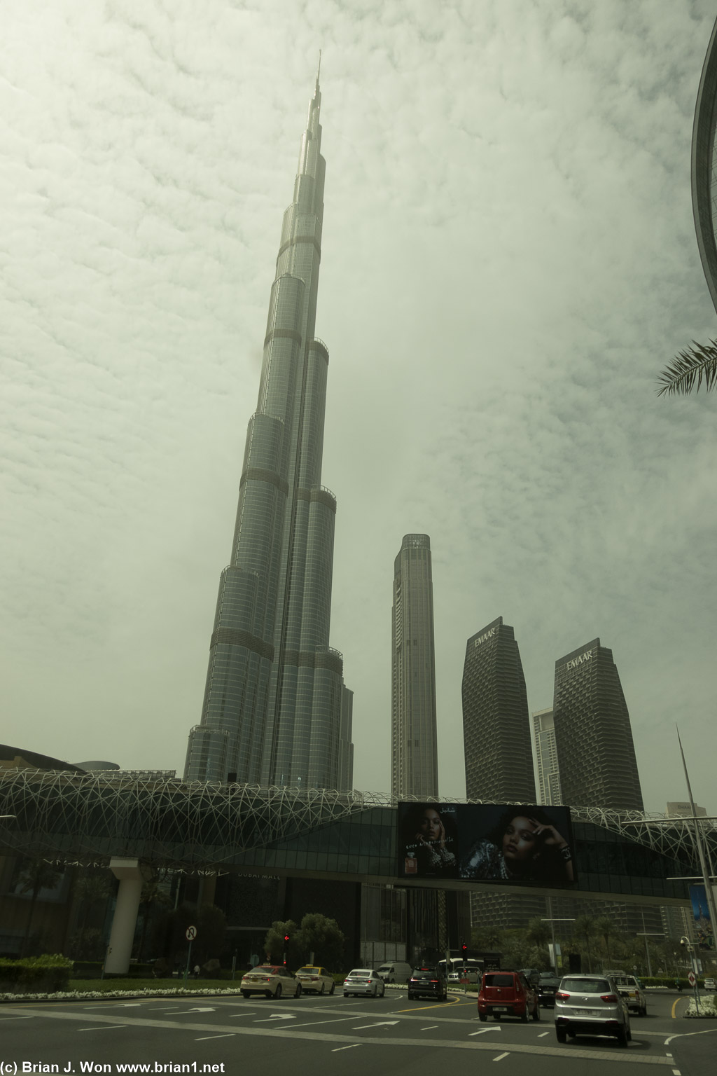Another angle of the Burj Khalifa.