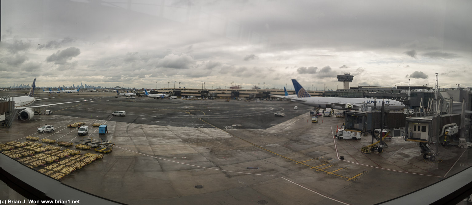 And the view of the tarmac from the same place.