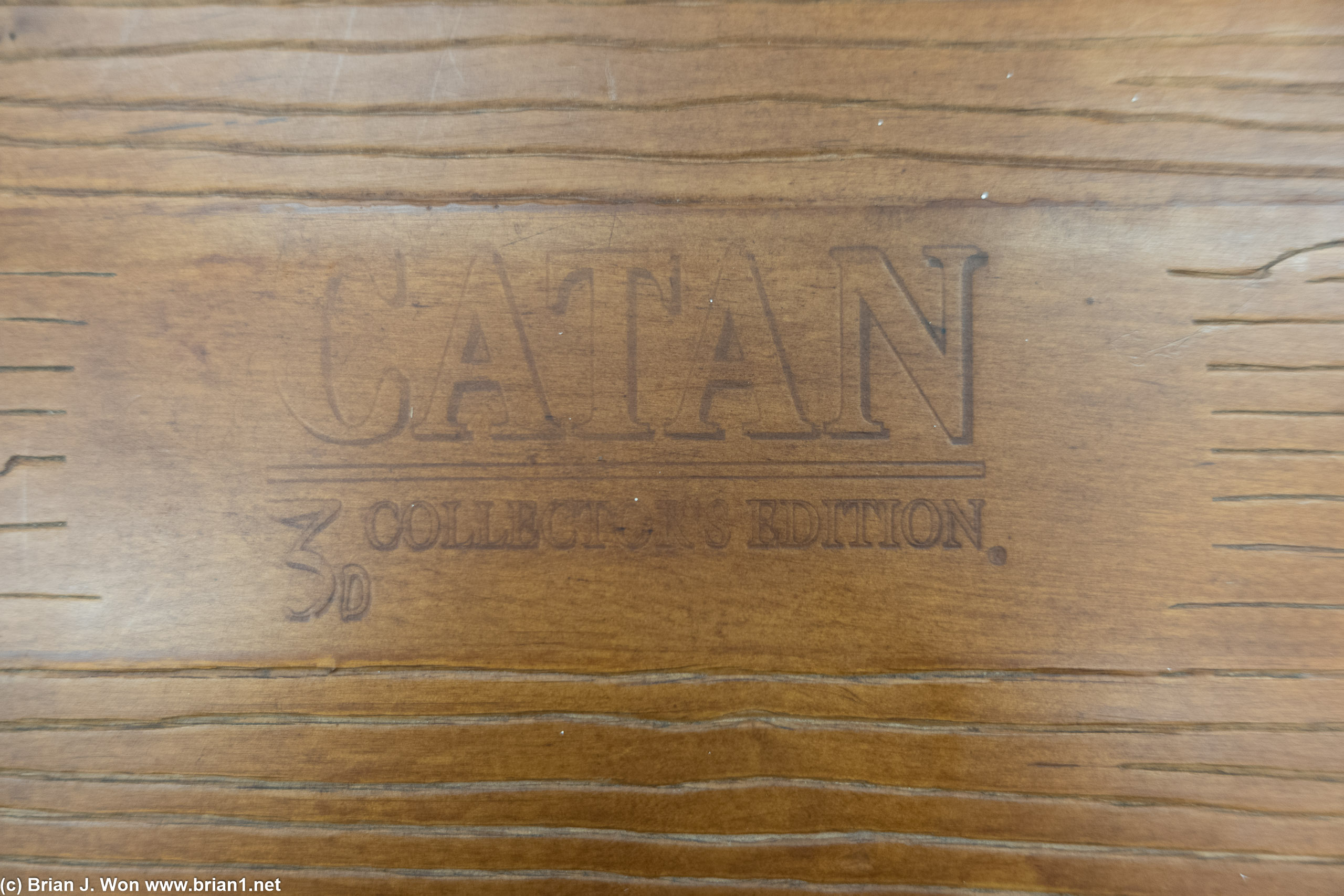 The limited edition Catan 3D Collectors' Edition.