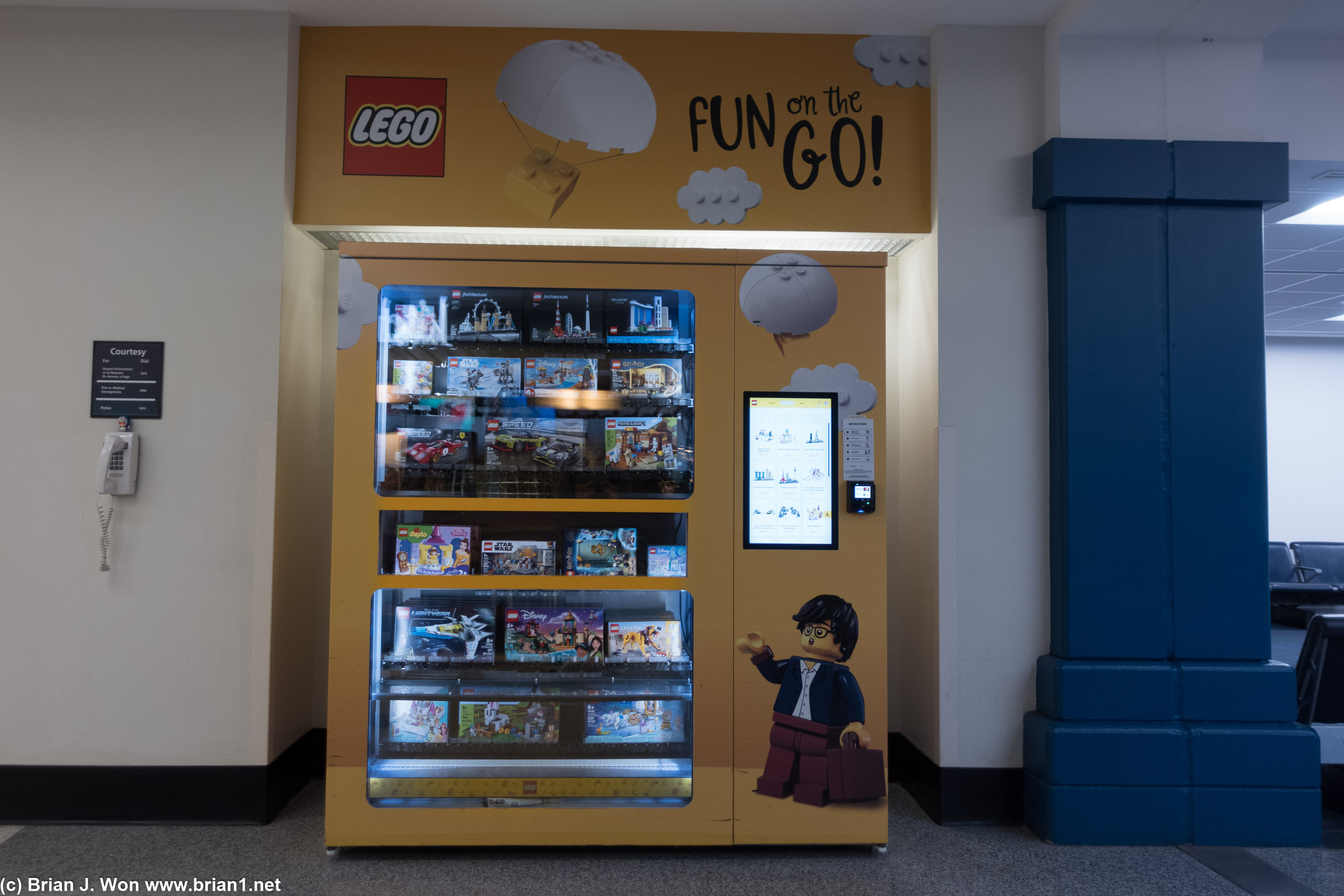 There's such thing as a Lego vending machine?