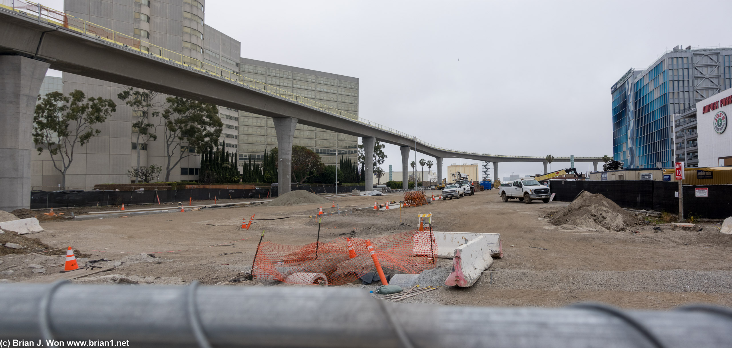 Automated people mover at LAX almost done.