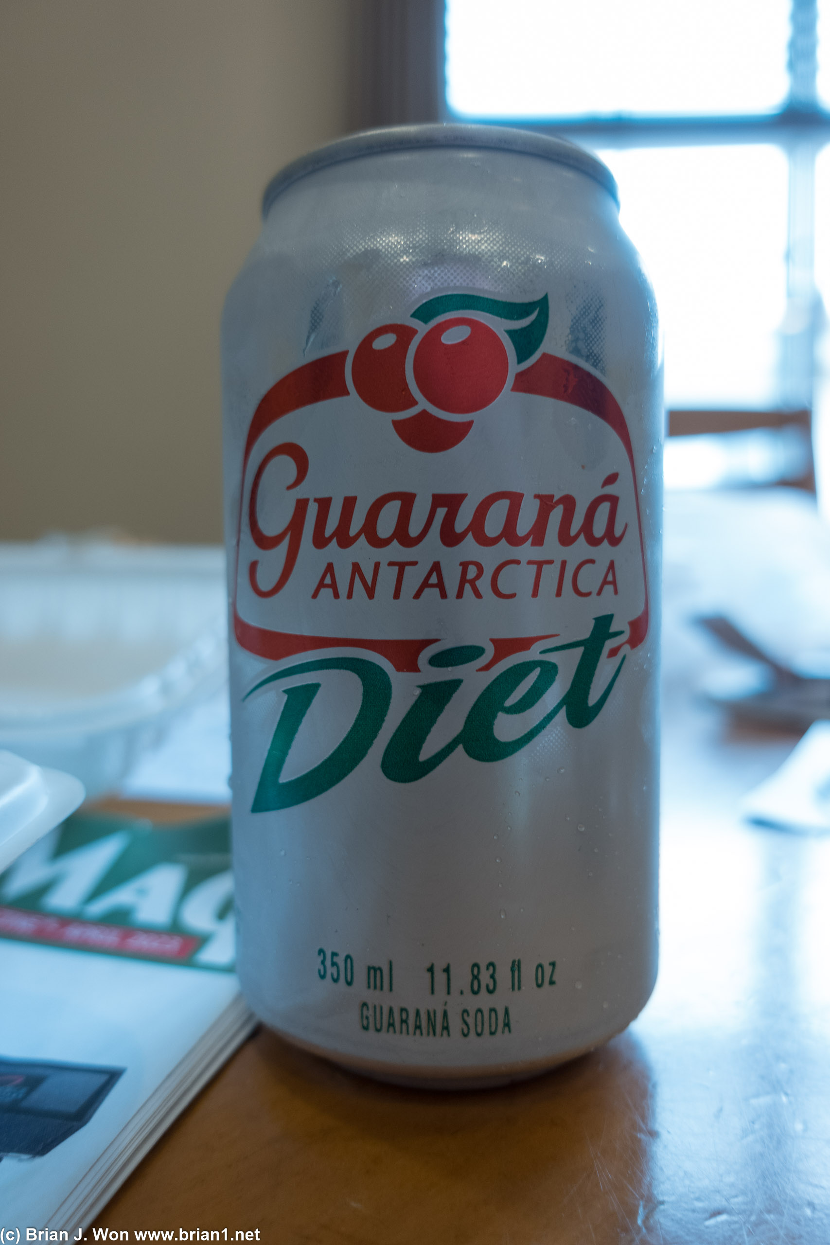 Guarana Antarctica Diet soda.