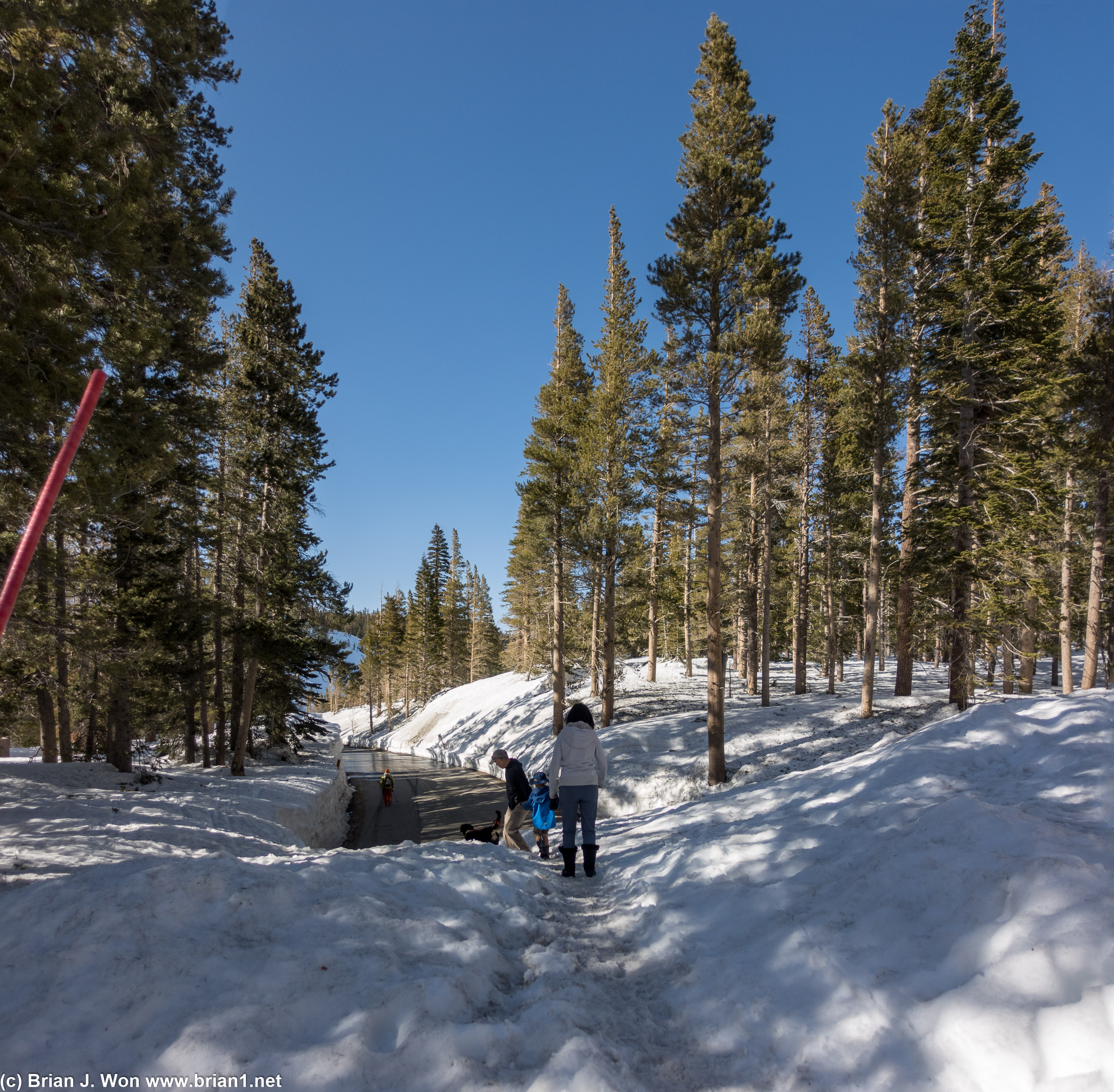 Lake Mary Road plowing ends here.