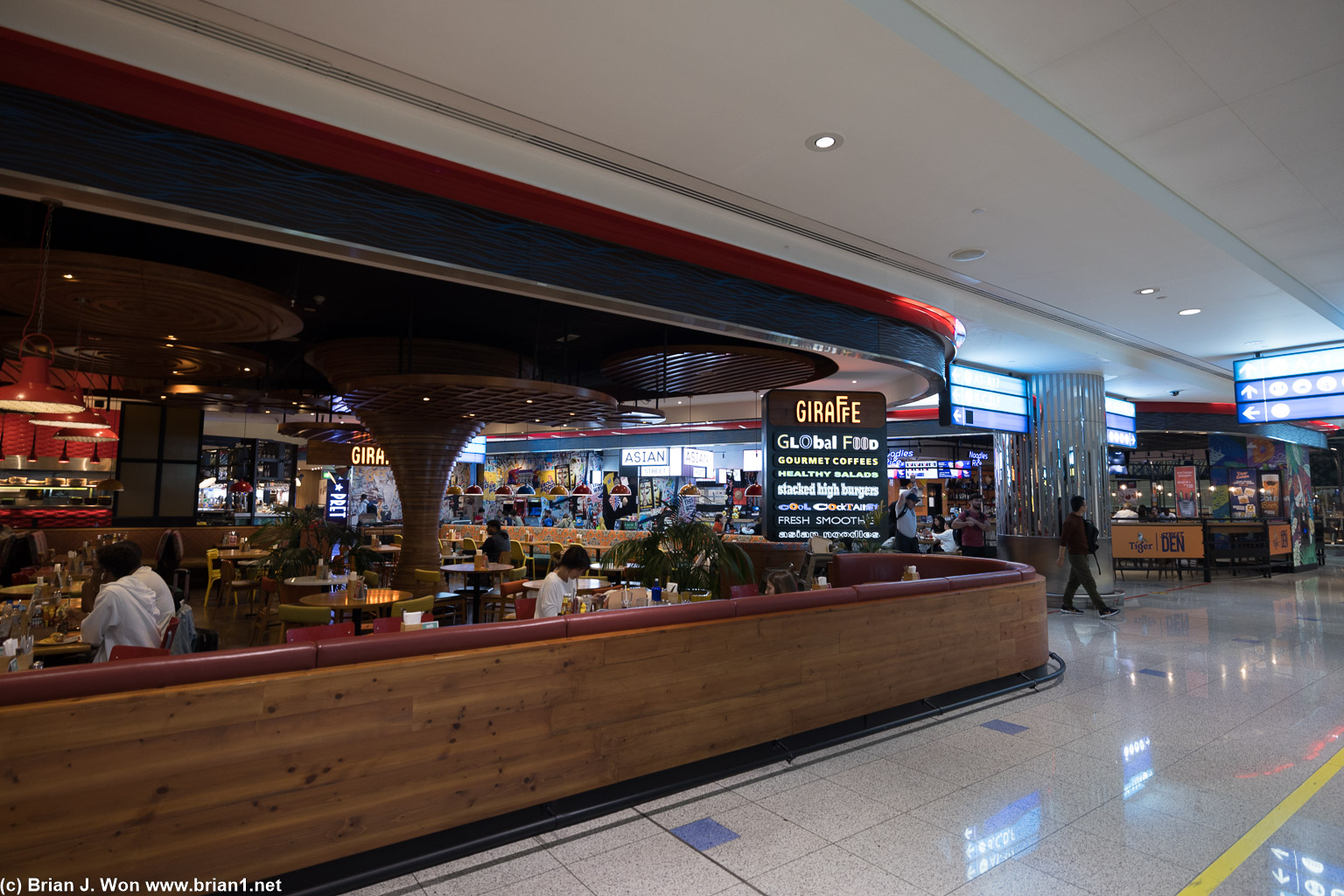 Food court by gate A21.