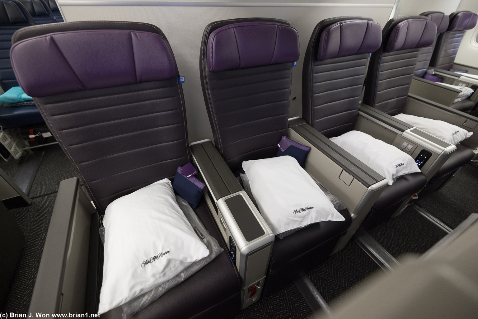 Premium economy (aka Premium Plus) seats on a United 777-200ER.