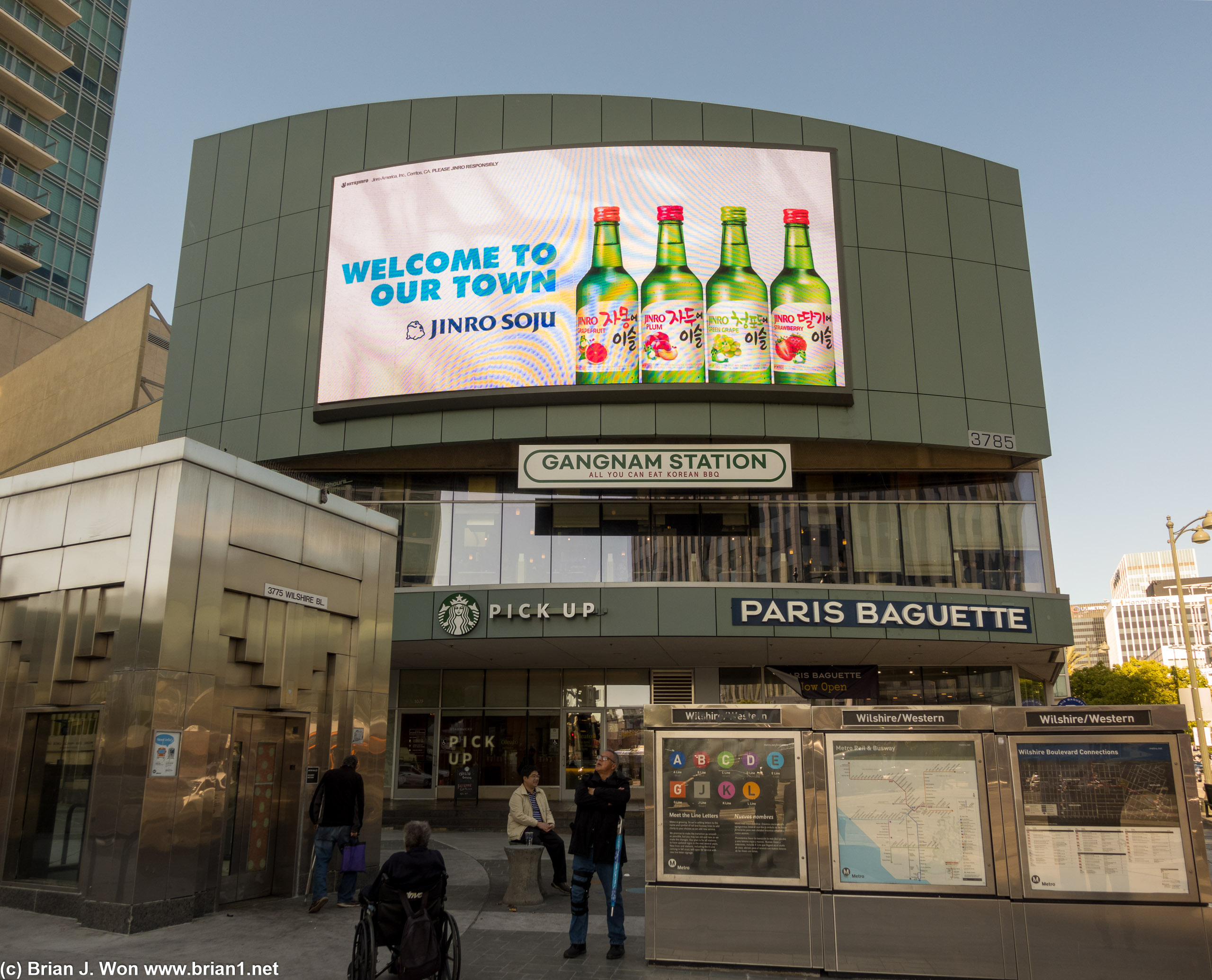 Gangnam Station was pretty empty when we went six months ago-- now they're busy.