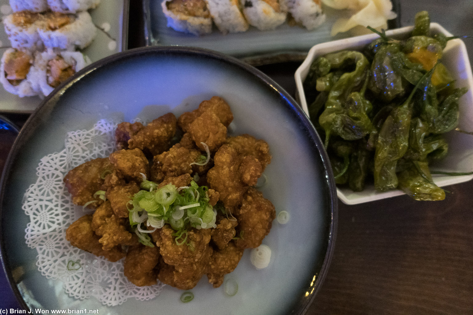 Karaage was weird, the breading was way off, too thick and not crispy enough vs. regular karaage breading.