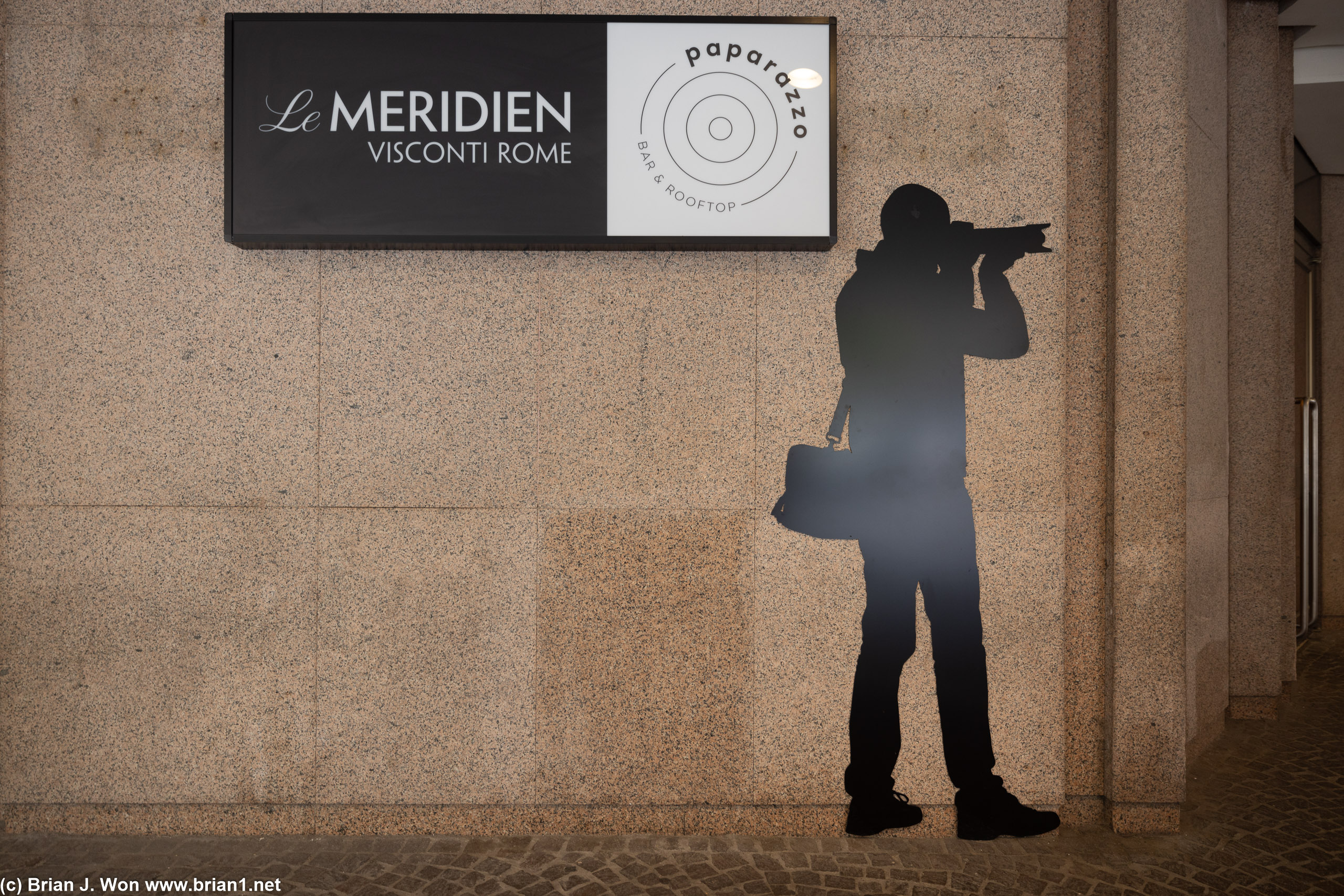 Le Meridien Visconti Rome and their Paparazzo rooftop bar.