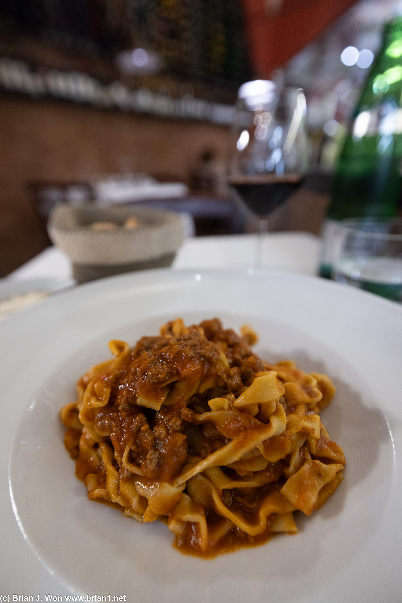 Bolognese was excellent.