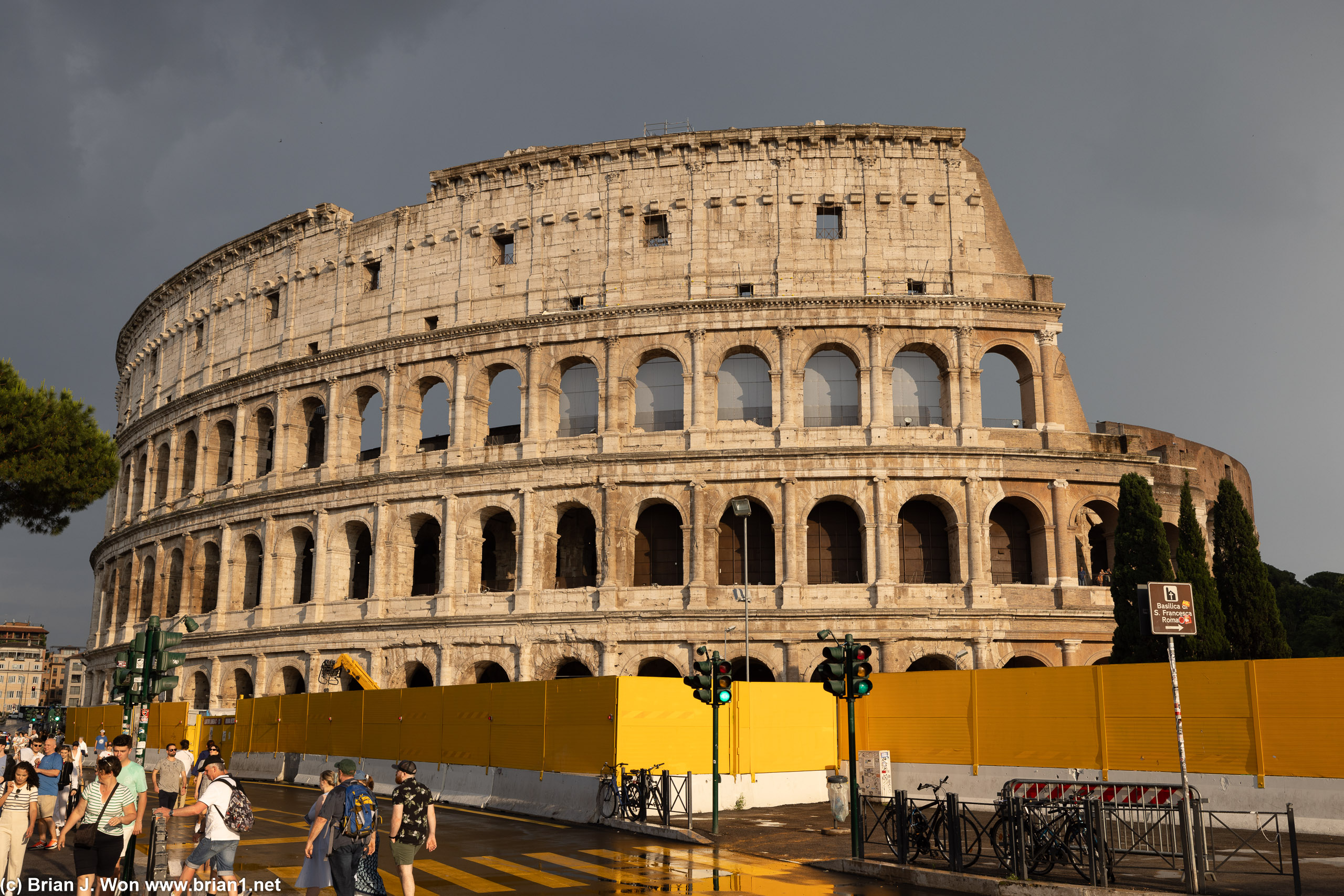 The Colosseum.