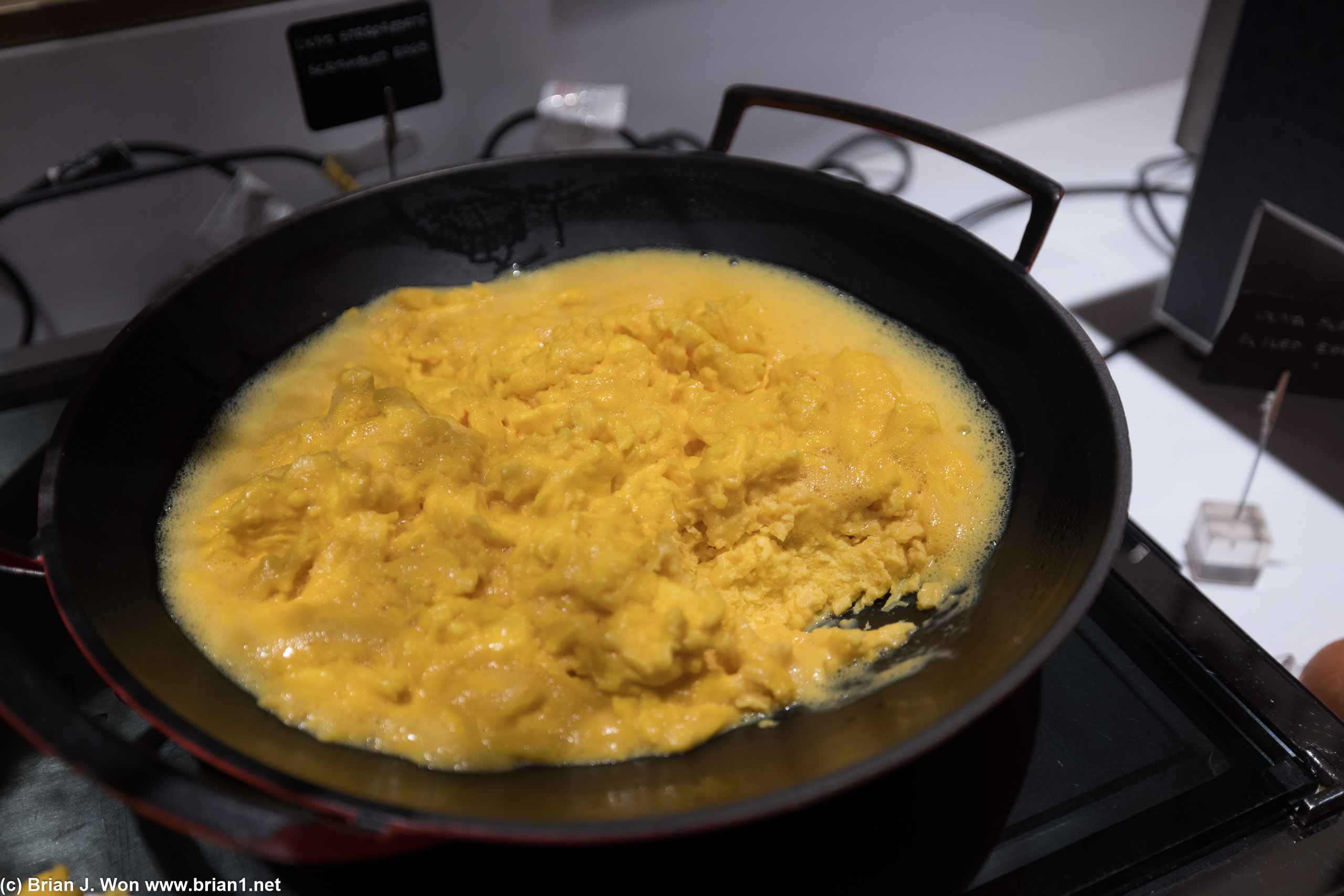 Scrambled eggs.